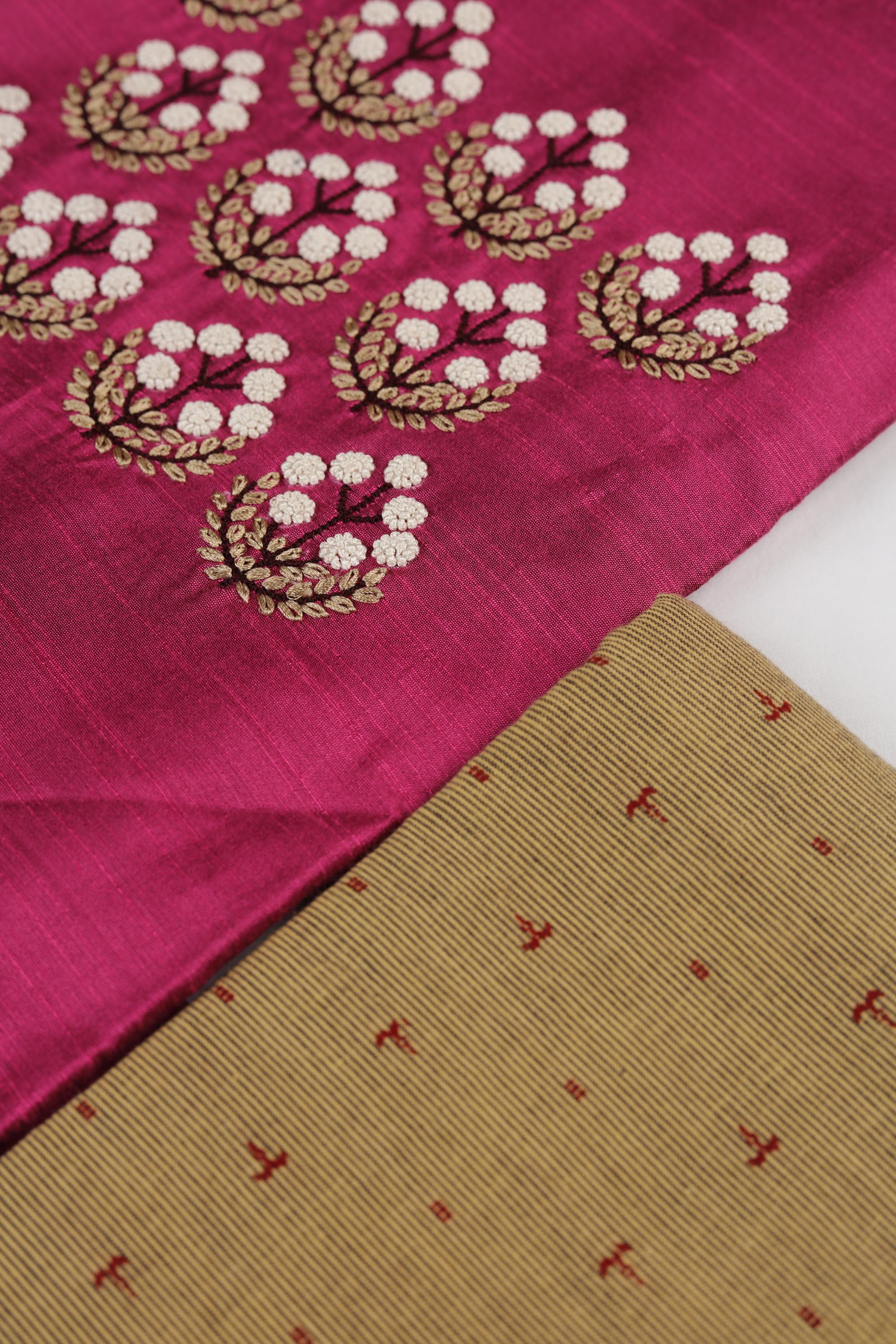 embroidered Cotton Silk  Set-12