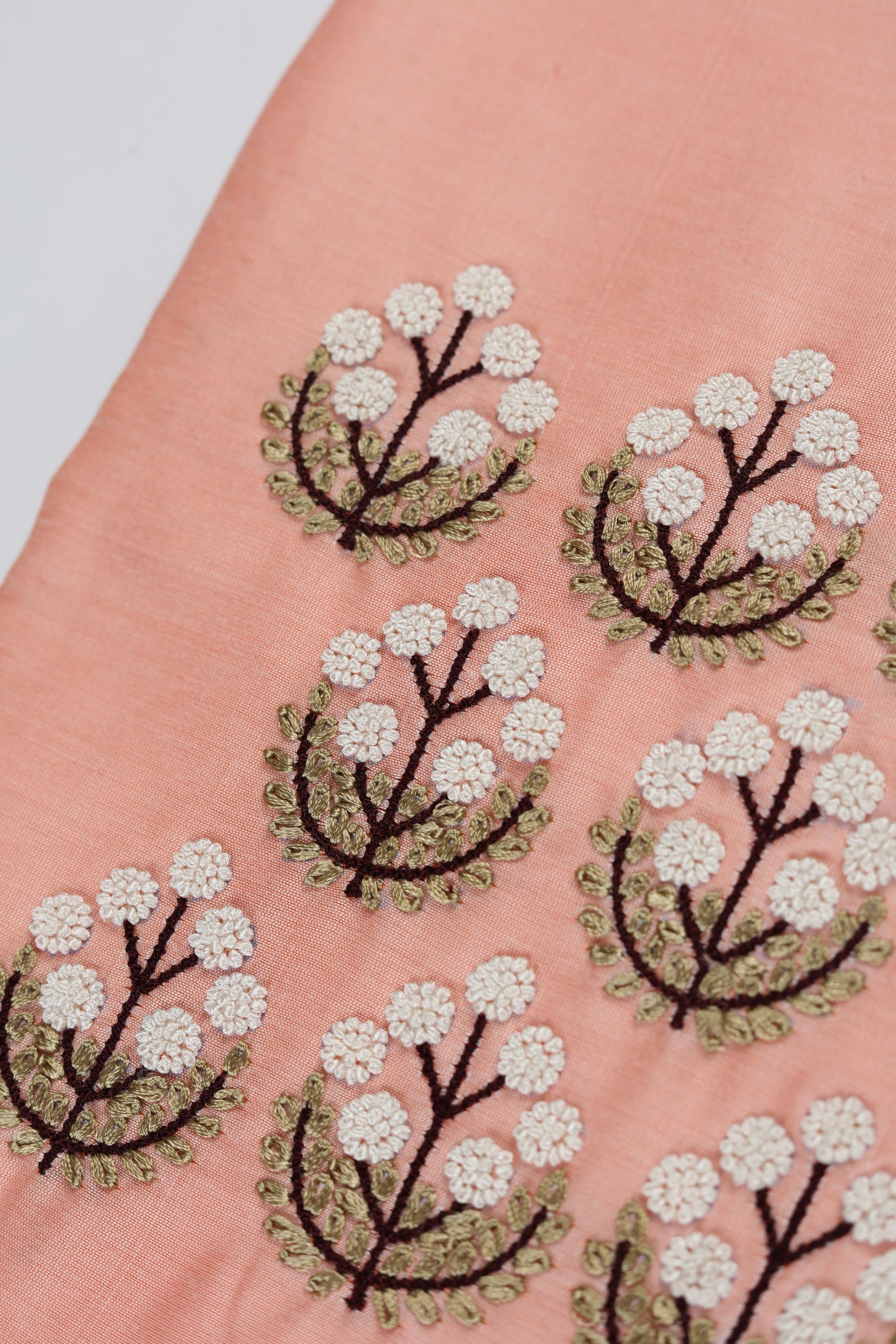 embroidered Cotton Silk  Set-13