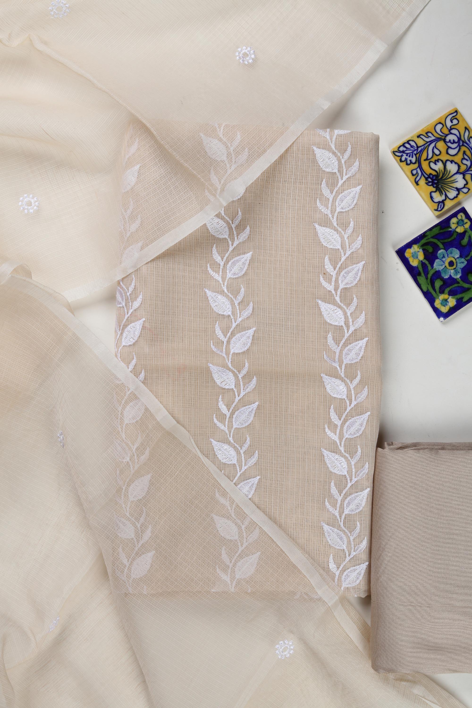 ELEGANT KOTA TOP AND DUPATTA SET WITH COTTON SILK BOTTOM-6