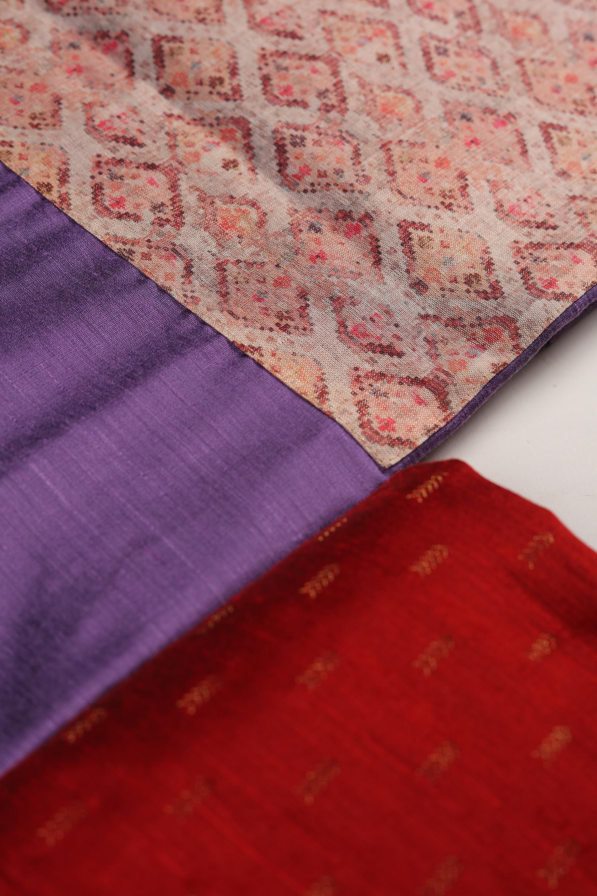 Elegant Cotton Silk Set with Bandhani Dupatta-1