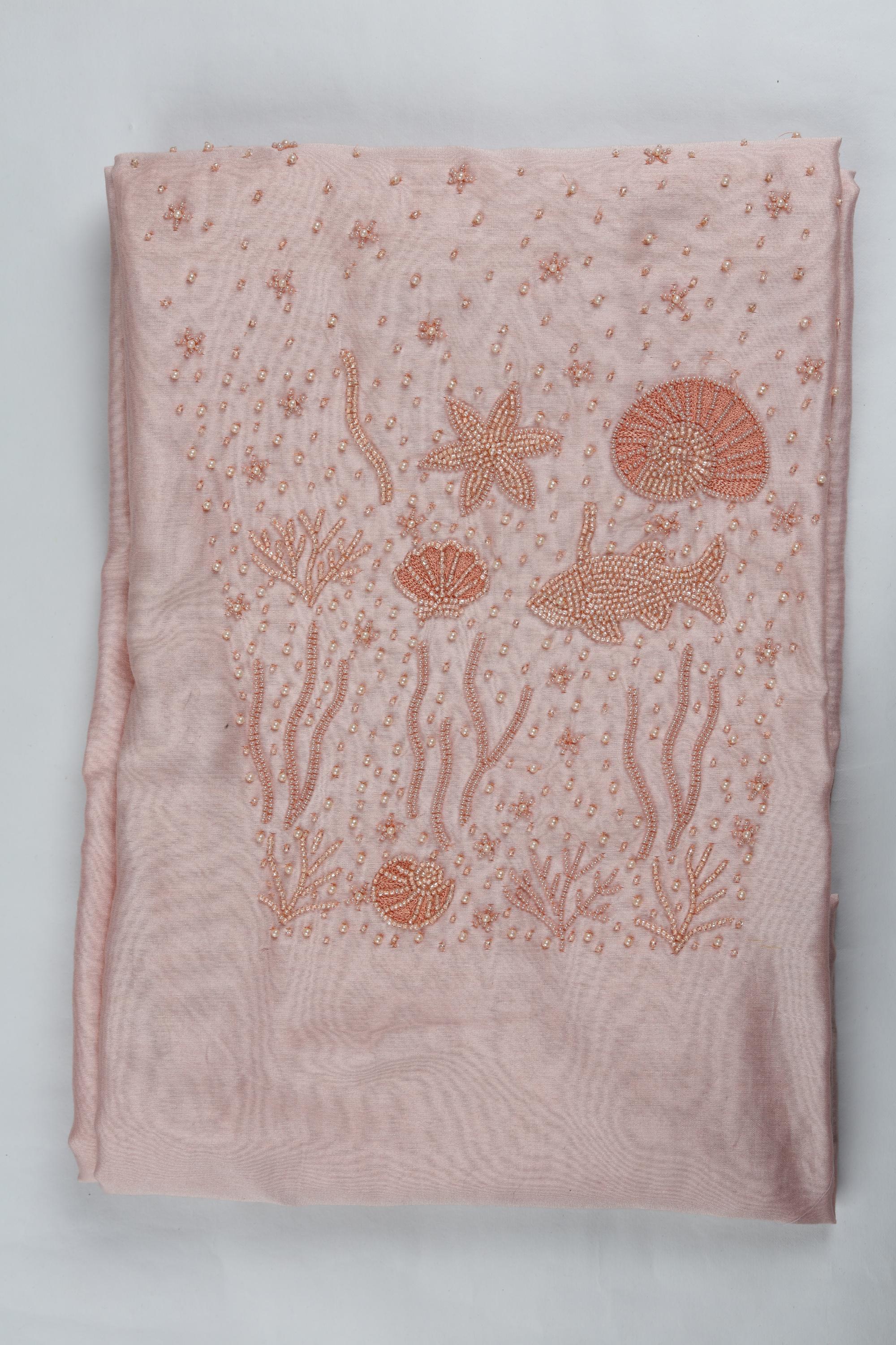 Embroidered Chanderi Set -1