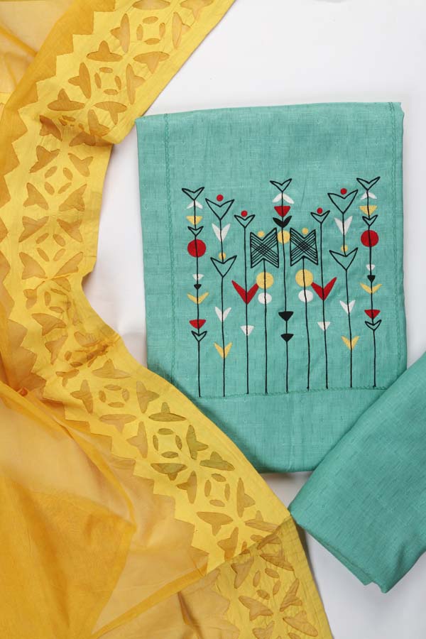 Applique Dupatta Set of 3