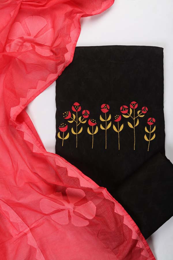 Applique Dupatta Set of 3