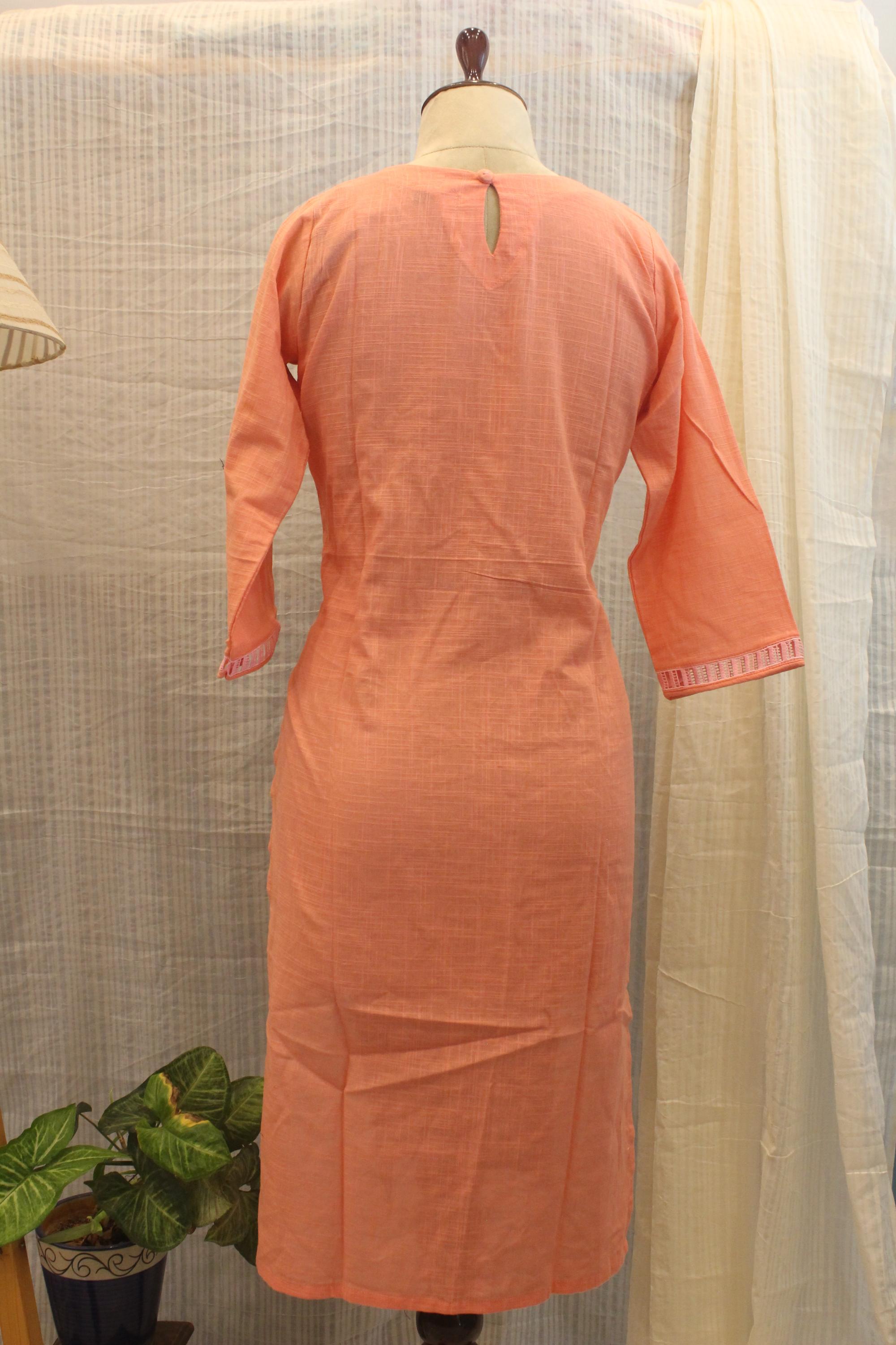 Cotton Ready-to-Wear Kurta - Elegant Ethnic Design RMK-26-023