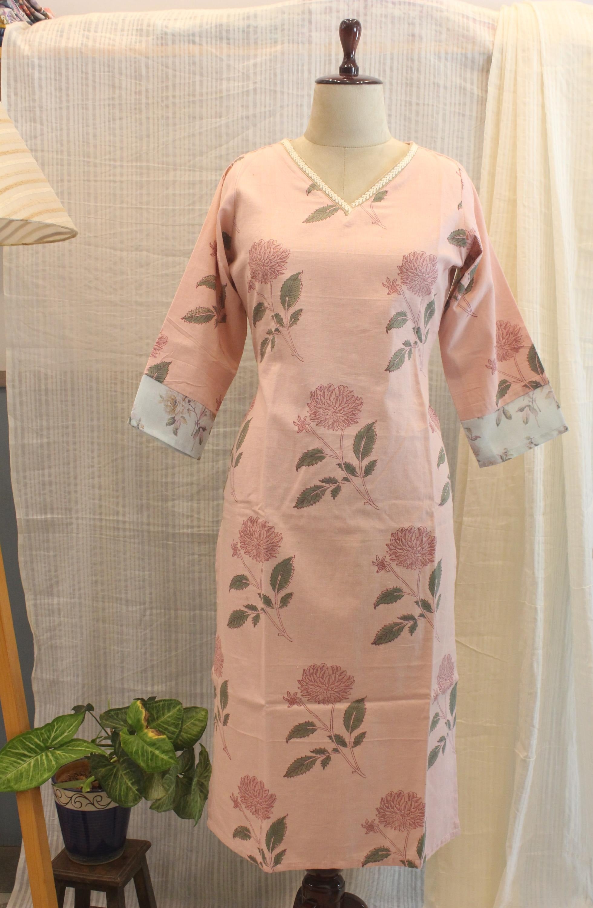 Cotton Ready-to-Wear Kurta - Elegant Ethnic Design RMK-26-029