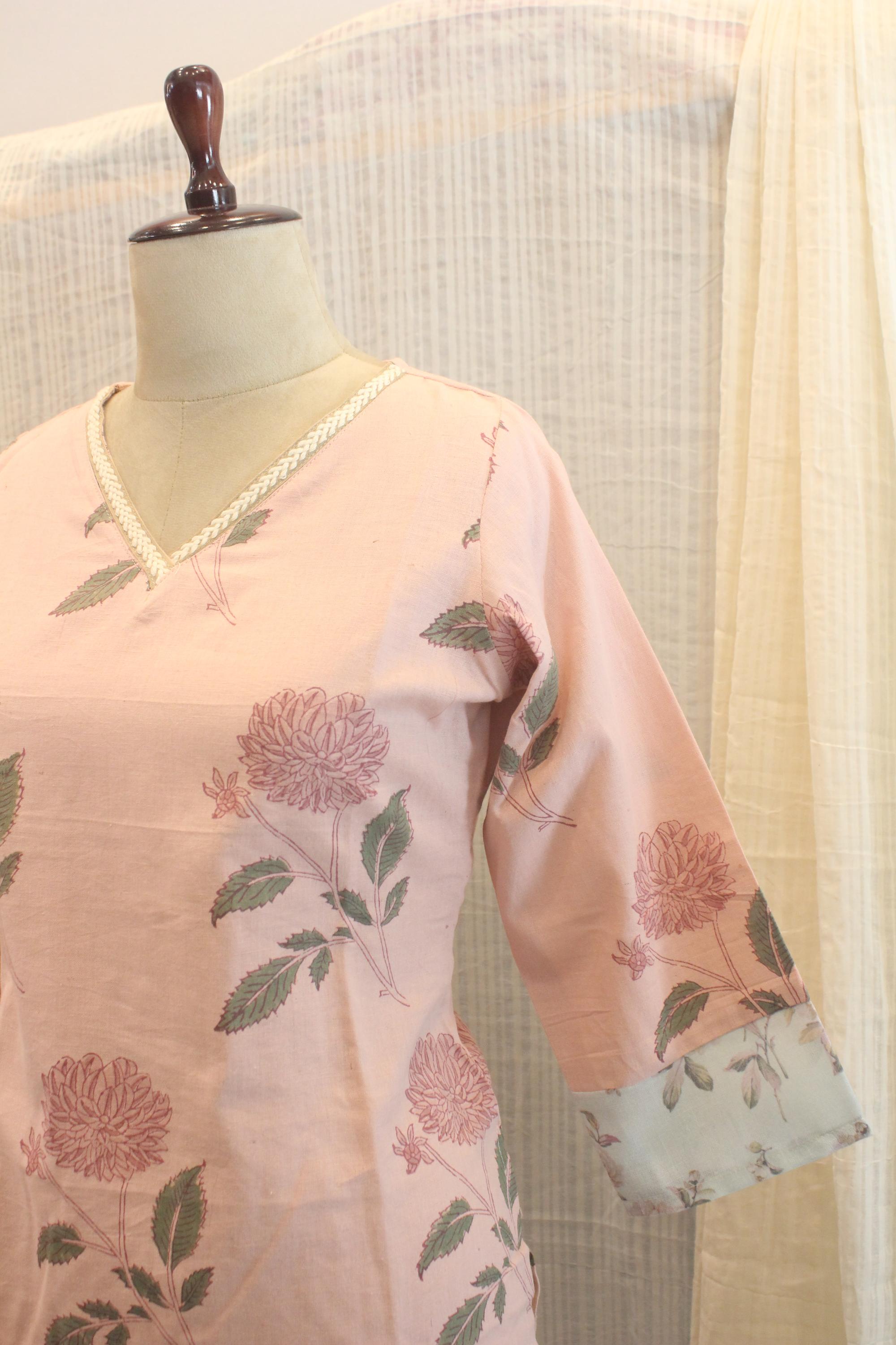 Cotton Ready-to-Wear Kurta - Elegant Ethnic Design RMK-26-029