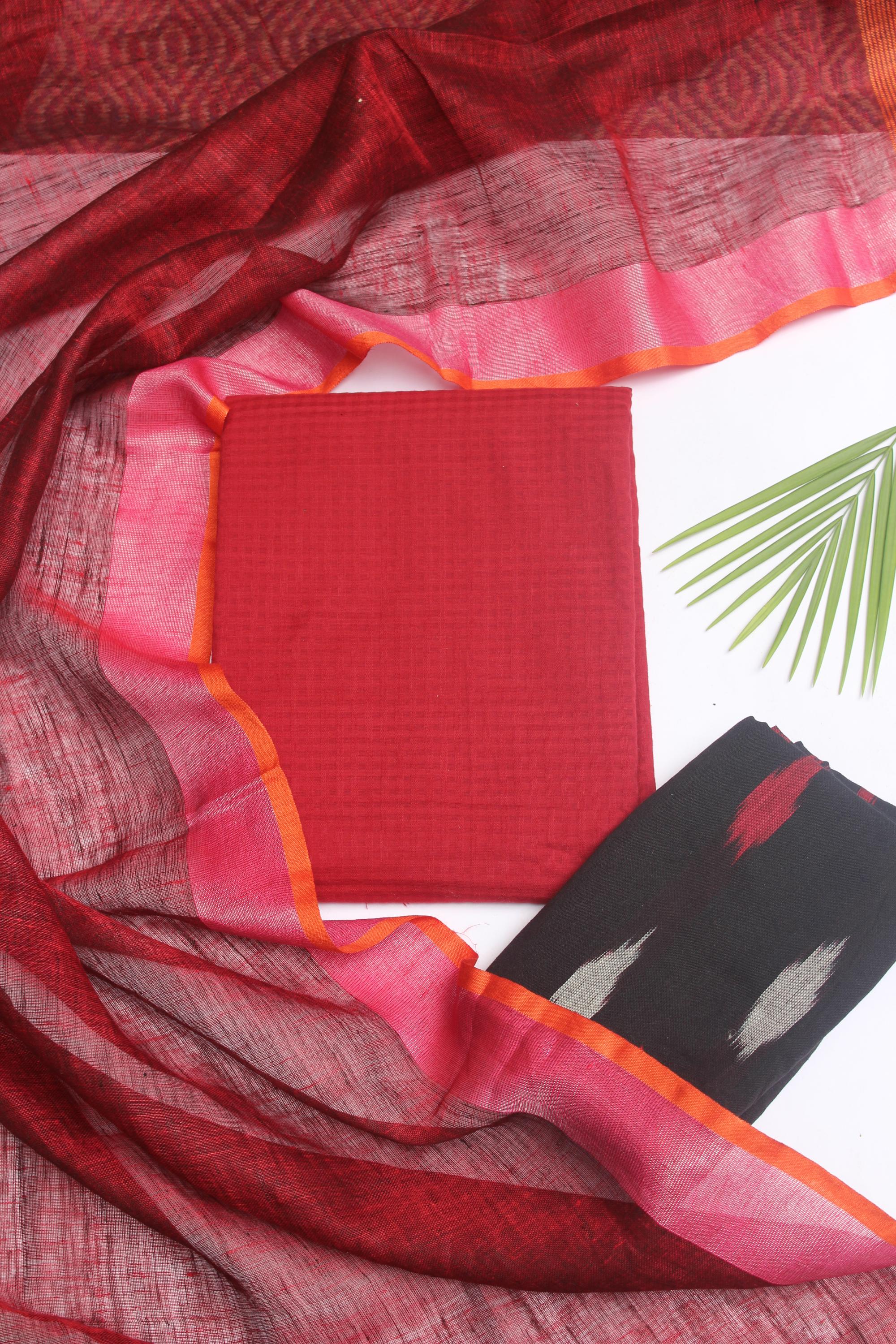 Cotton 3 Piece Unstitched Set -87