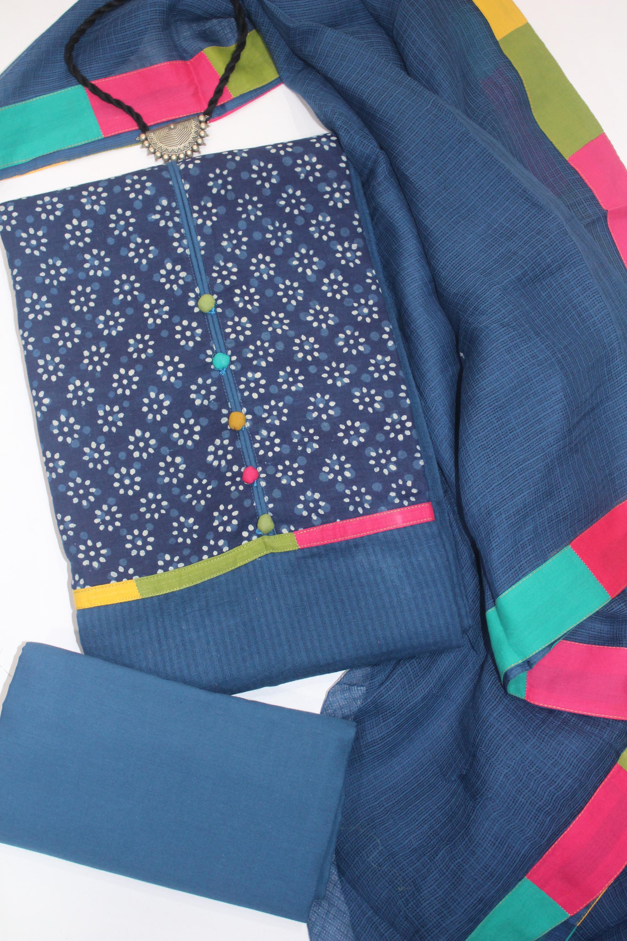 Cotton 3 Piece Unstitched Set -140