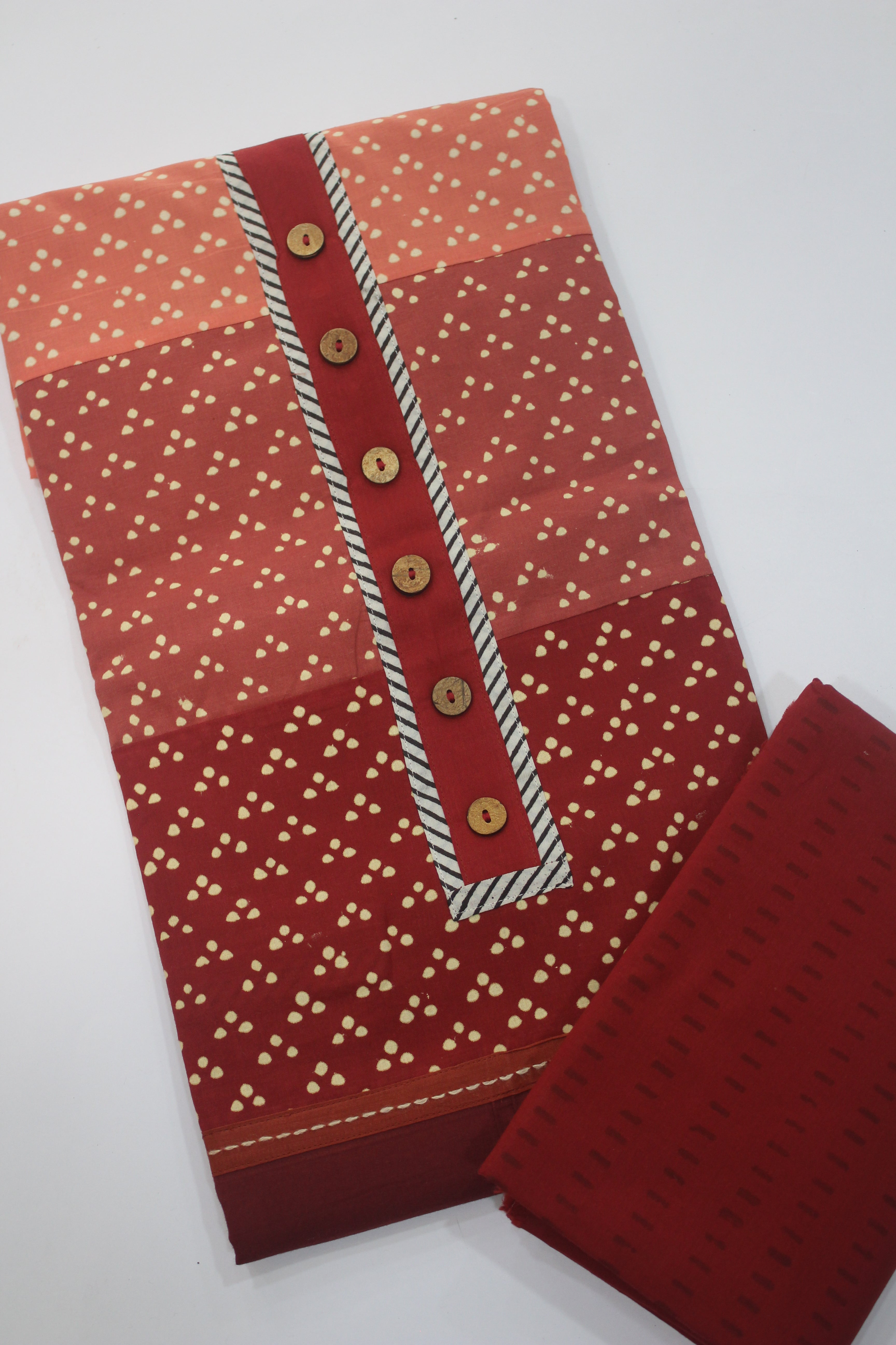 Cotton 3 Piece Unstitched Set -154
