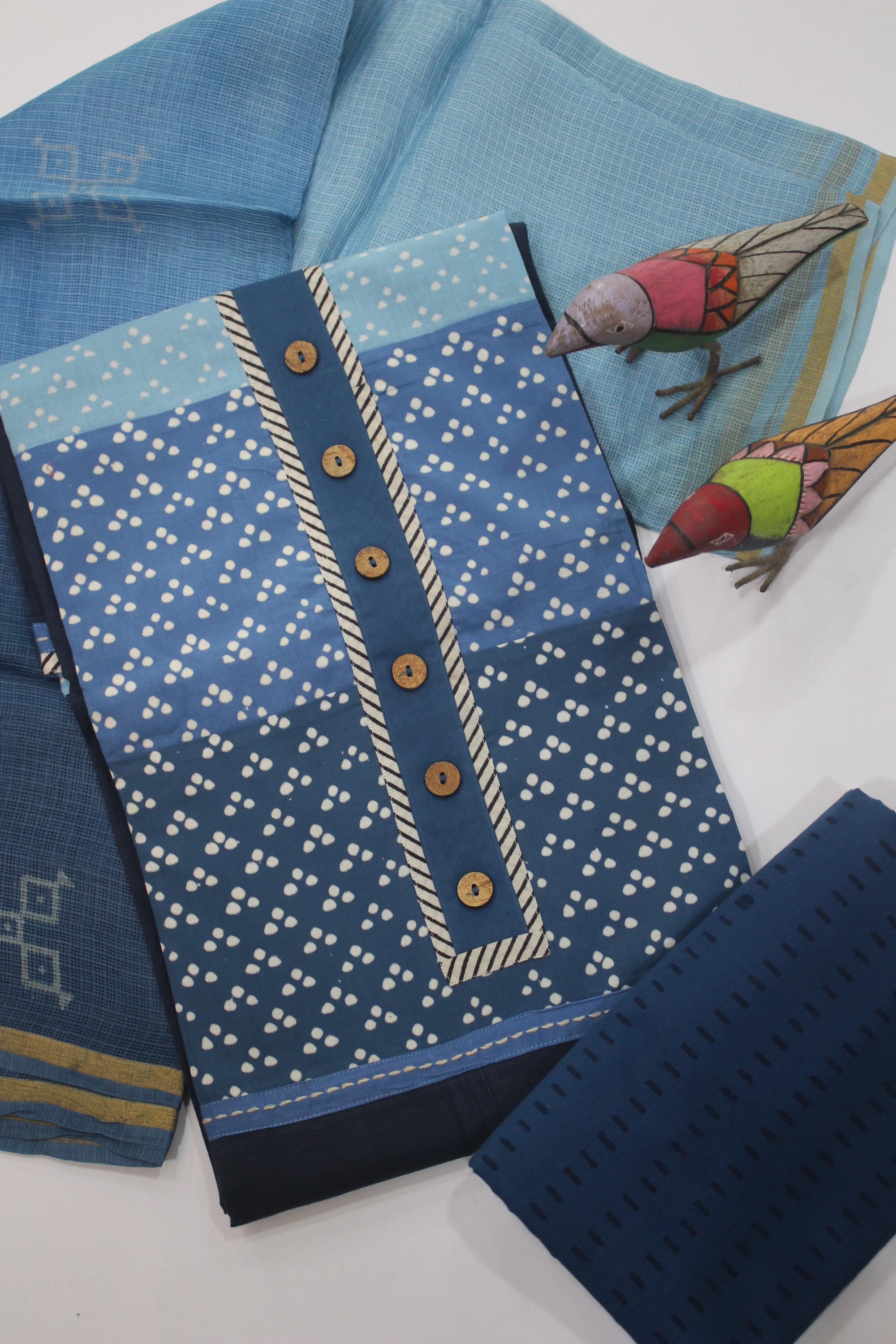 Cotton 3 Piece Unstitched Set -155