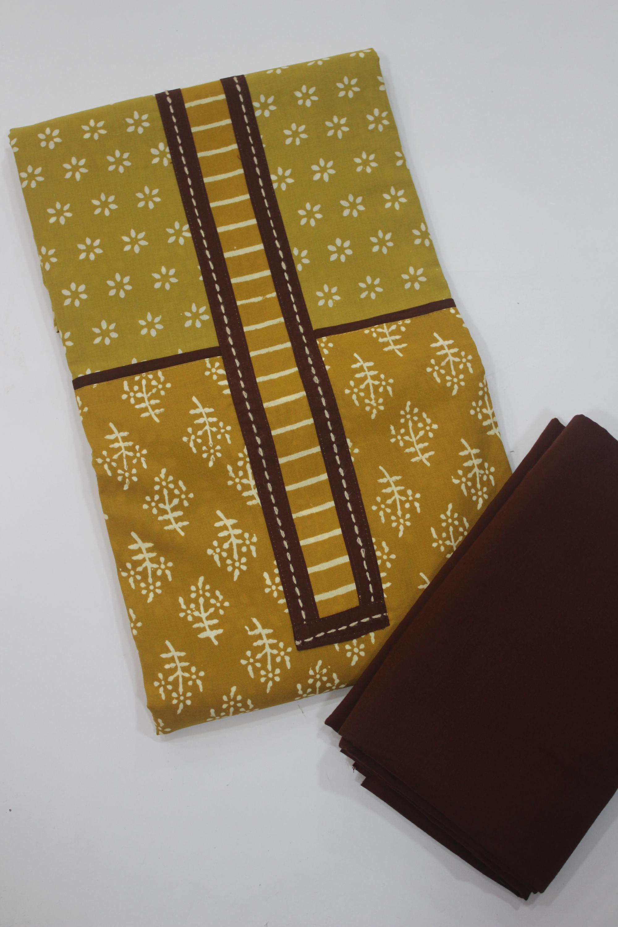 Cotton 3 Piece Unstitched Set -157