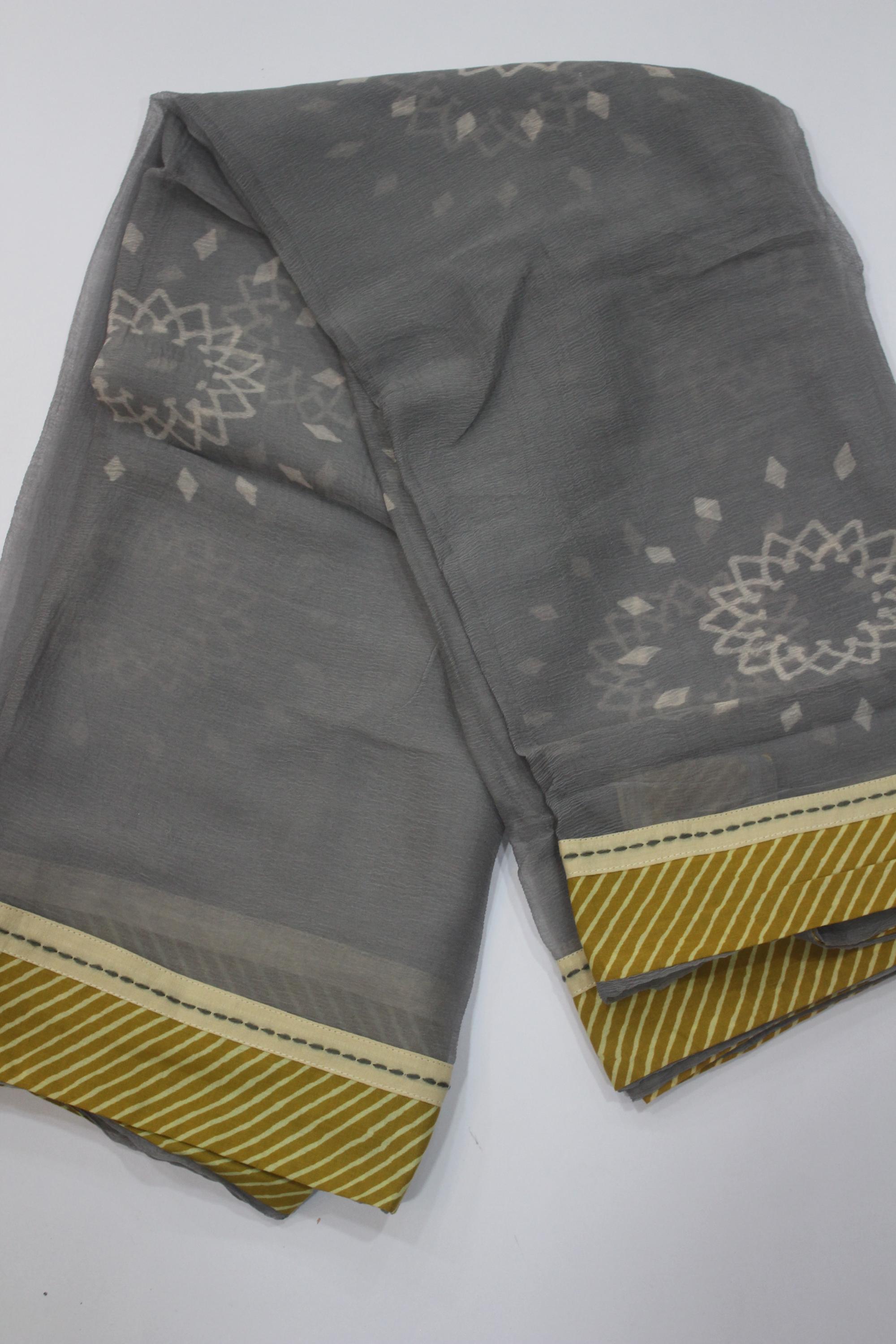 Cotton 3 Piece Unstitched Set -158