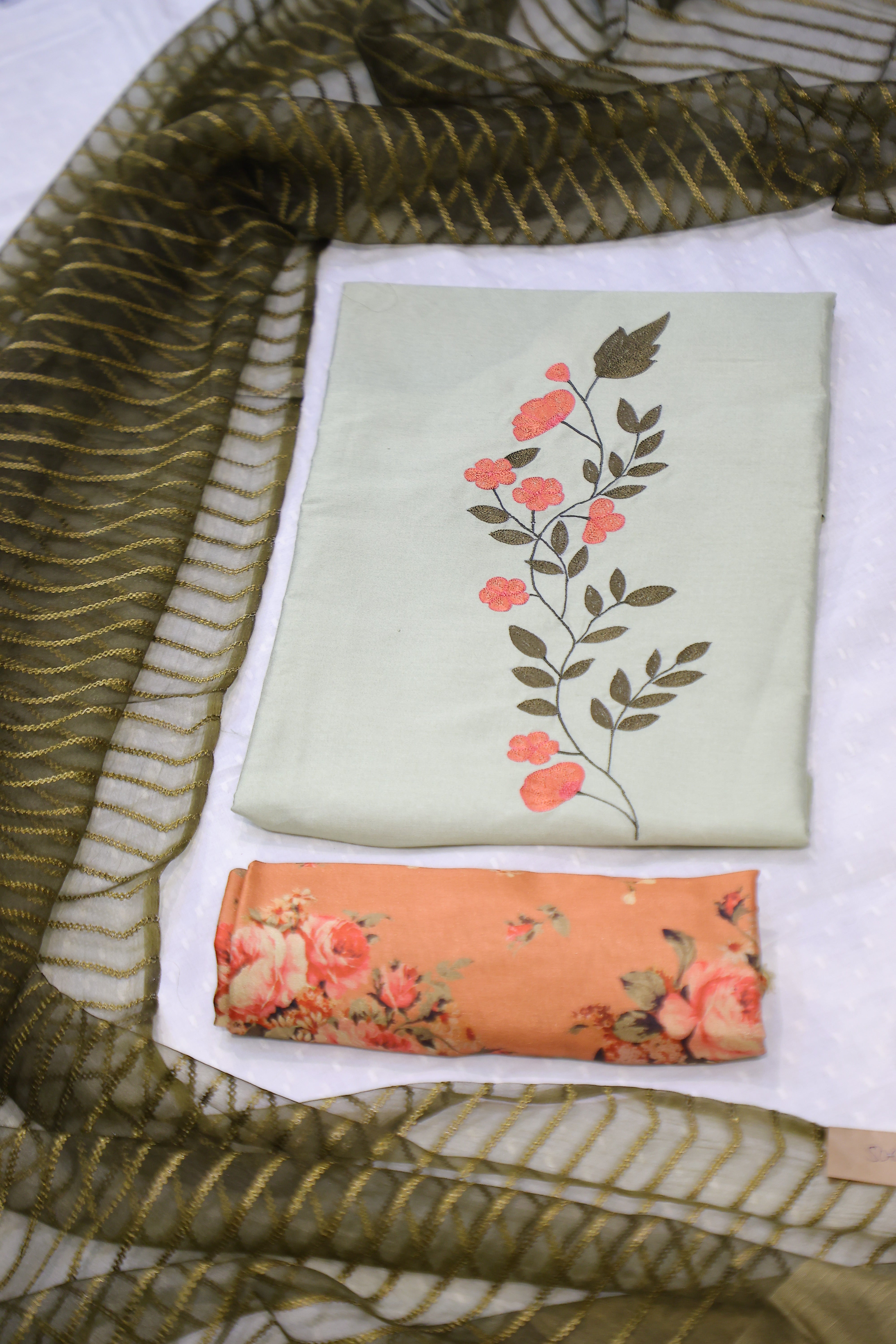 Cotton Silk 3 Piece Unstitched Set -21