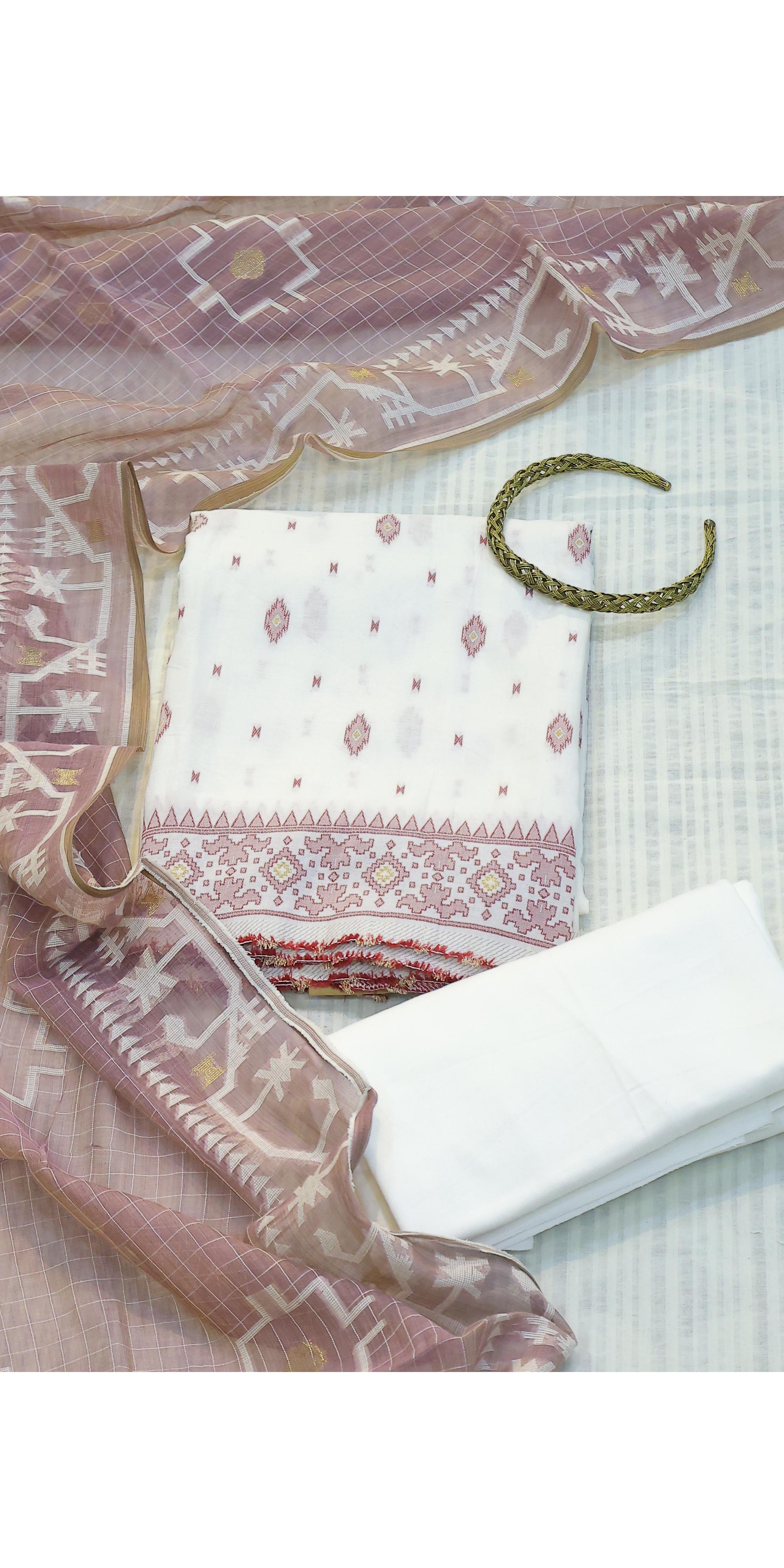 Cotton 3 Piece Unstitched Set -46