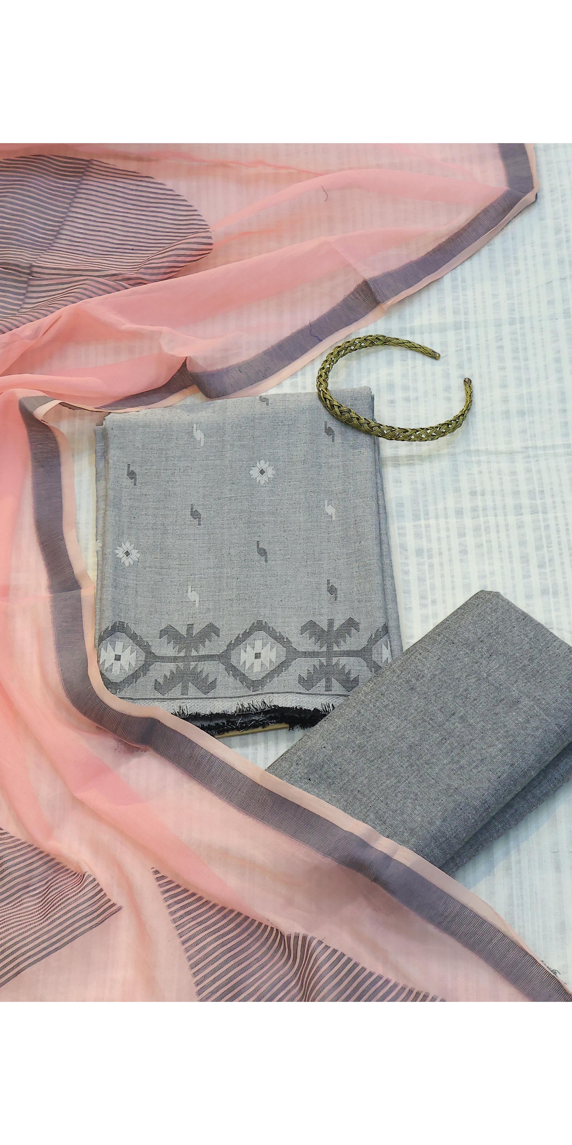 Cotton 3 Piece Unstitched Set -48