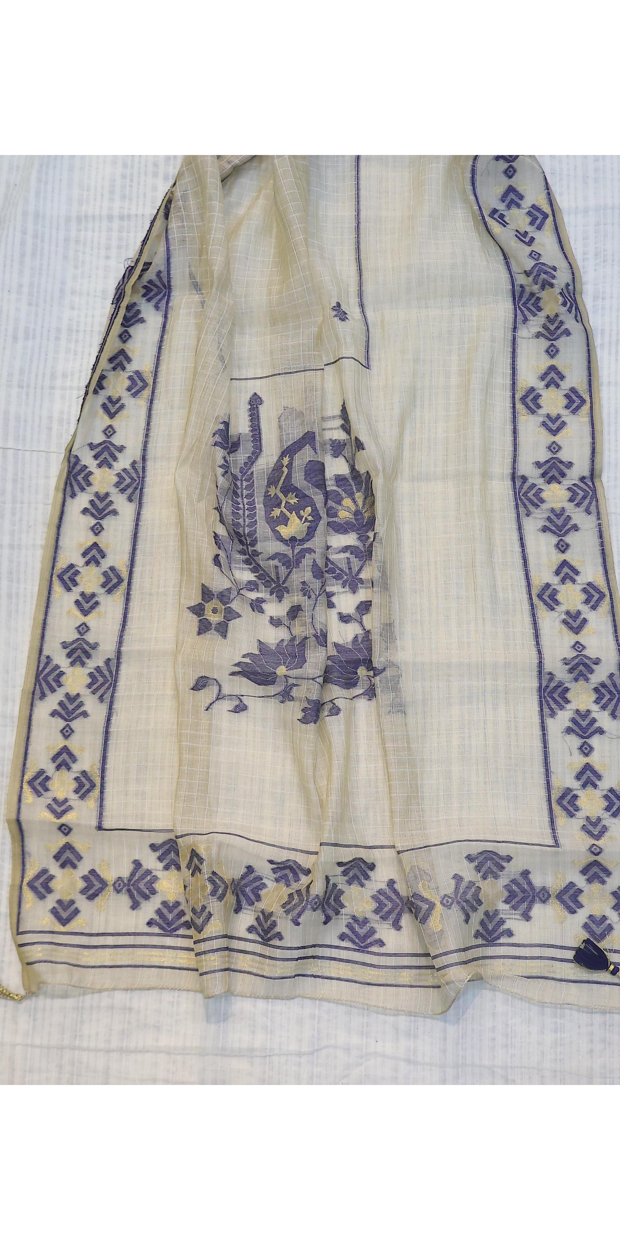 Cotton 3 Piece Unstitched Set -49