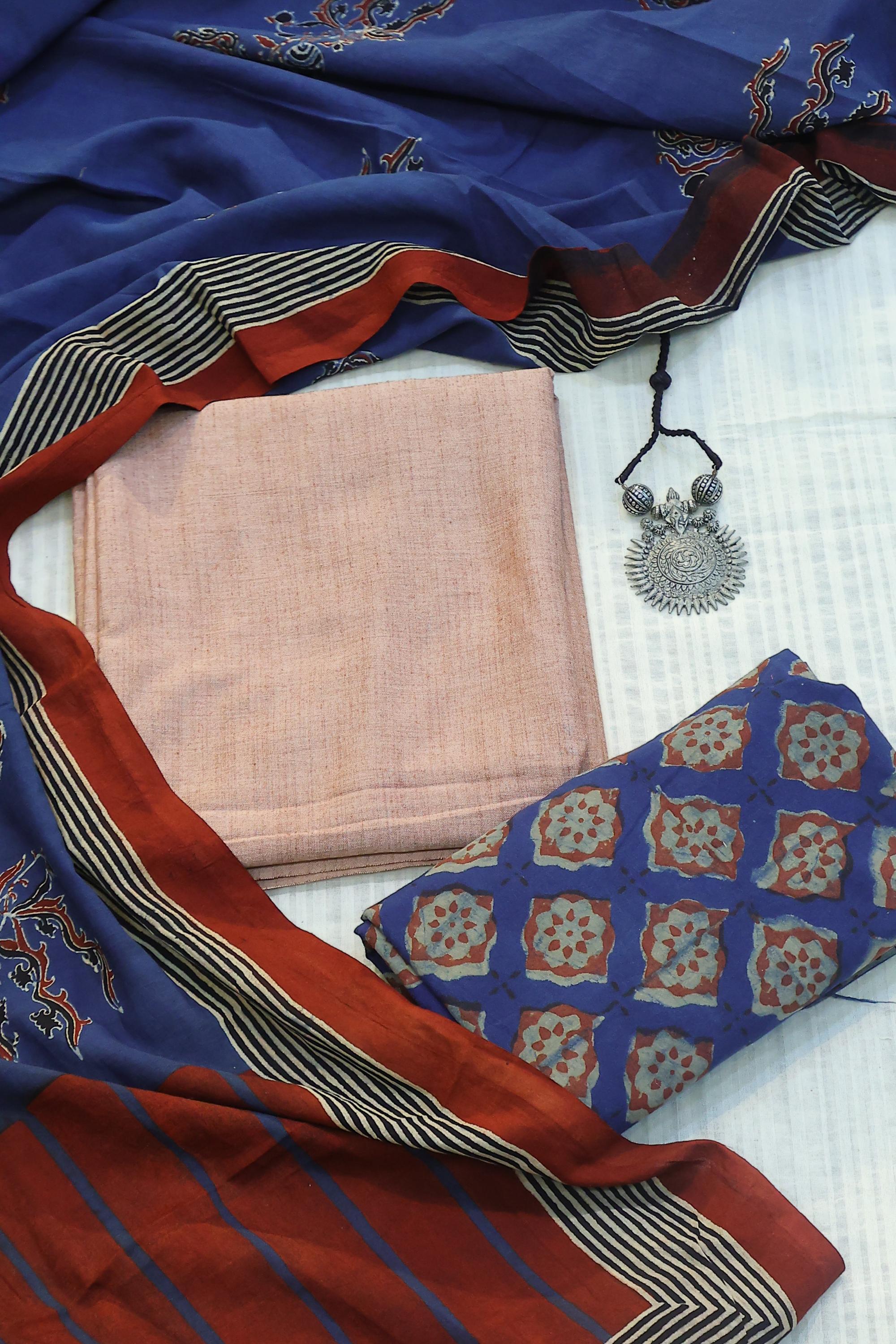 Cotton 3 Piece Unstitched Set -65