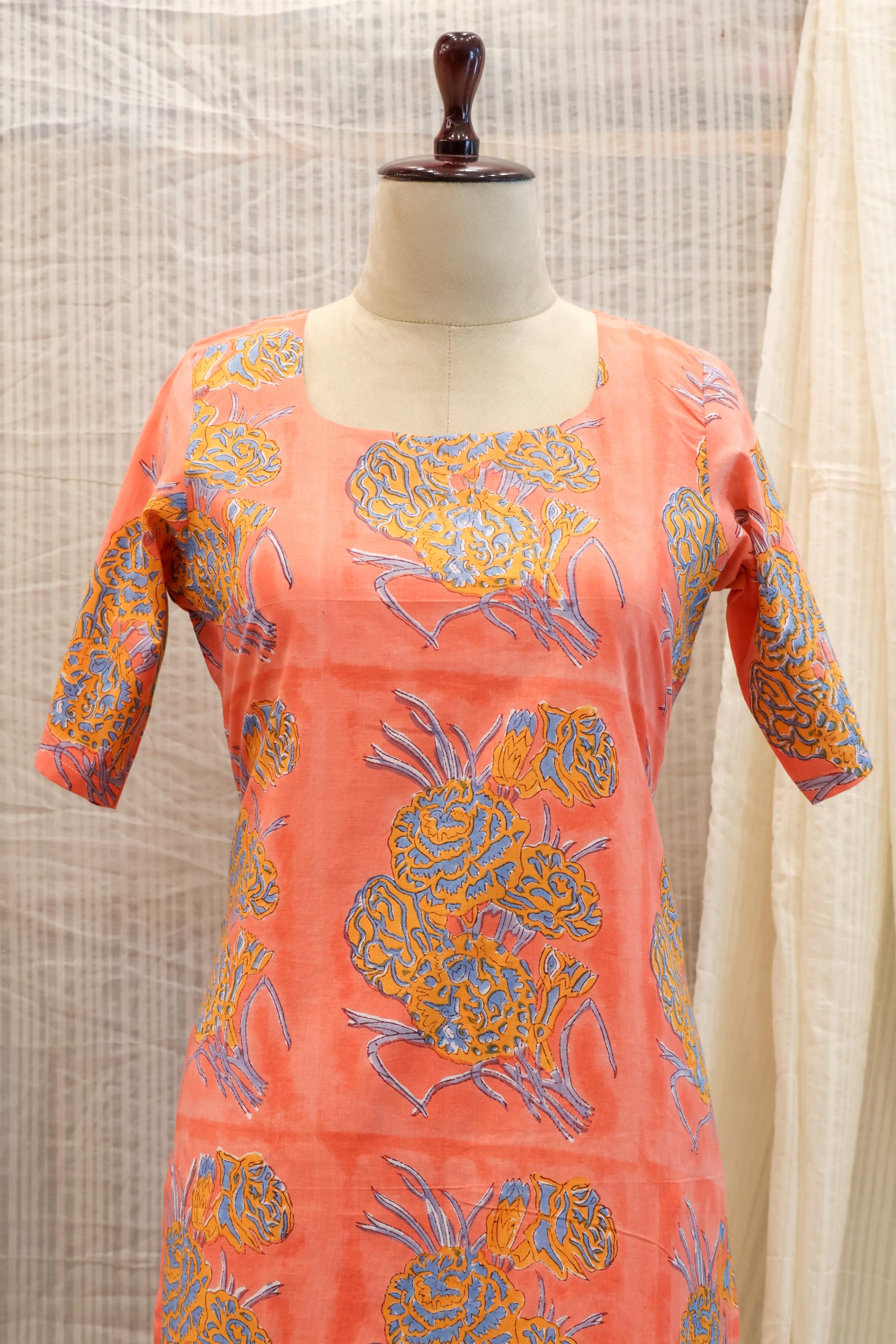 Cotton Ready-to-Wear Kurta - Elegant Ethnic Design RMK-262