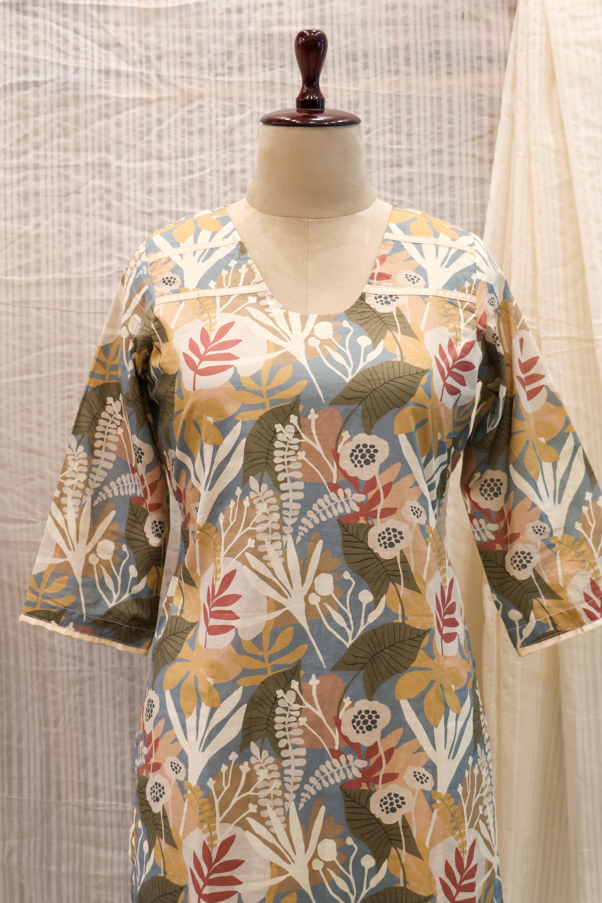 Cotton Ready-to-Wear Kurta - Elegant Ethnic Design RMK-038