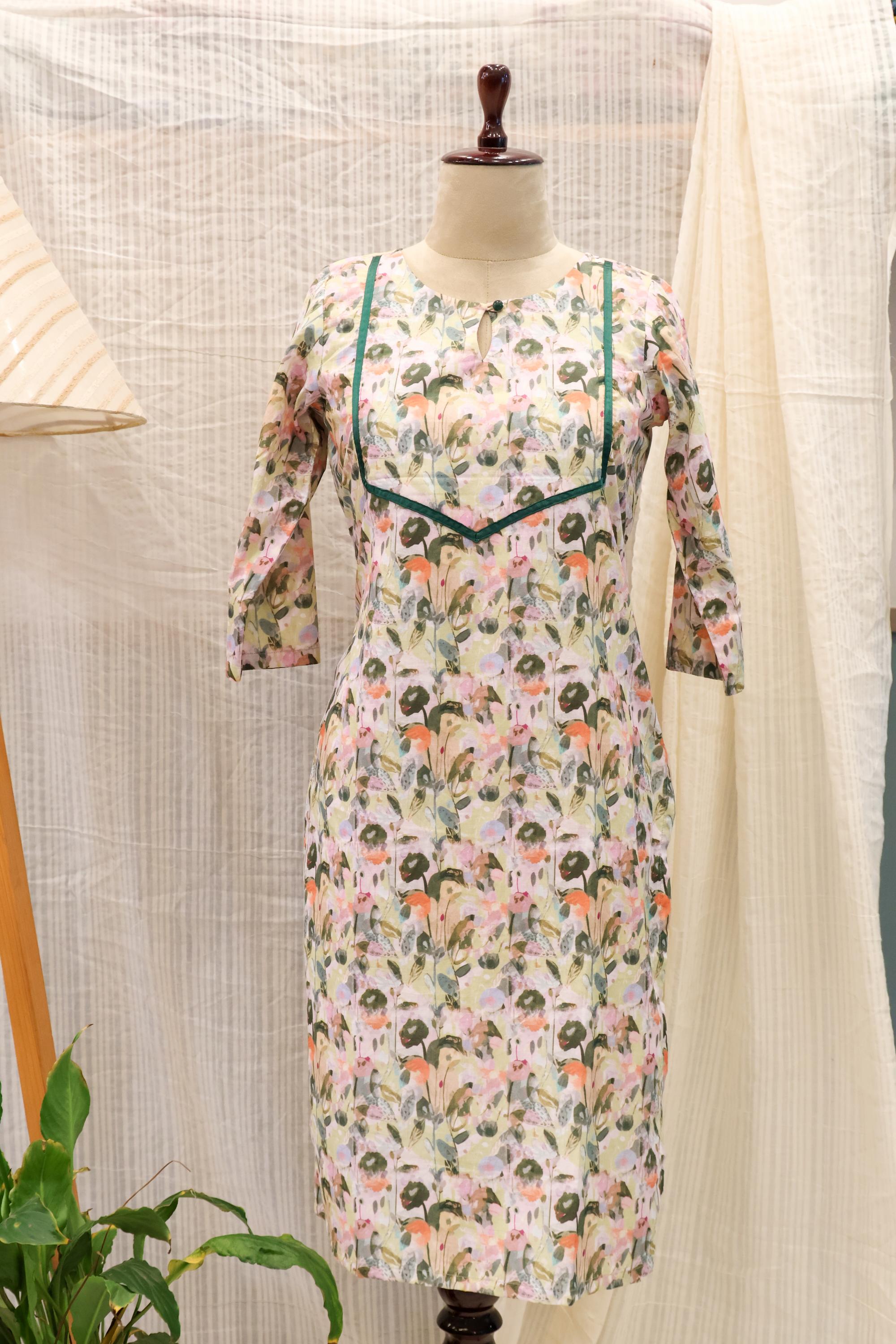 Cotton Ready-to-Wear Kurta - Elegant Ethnic Design RMK-038