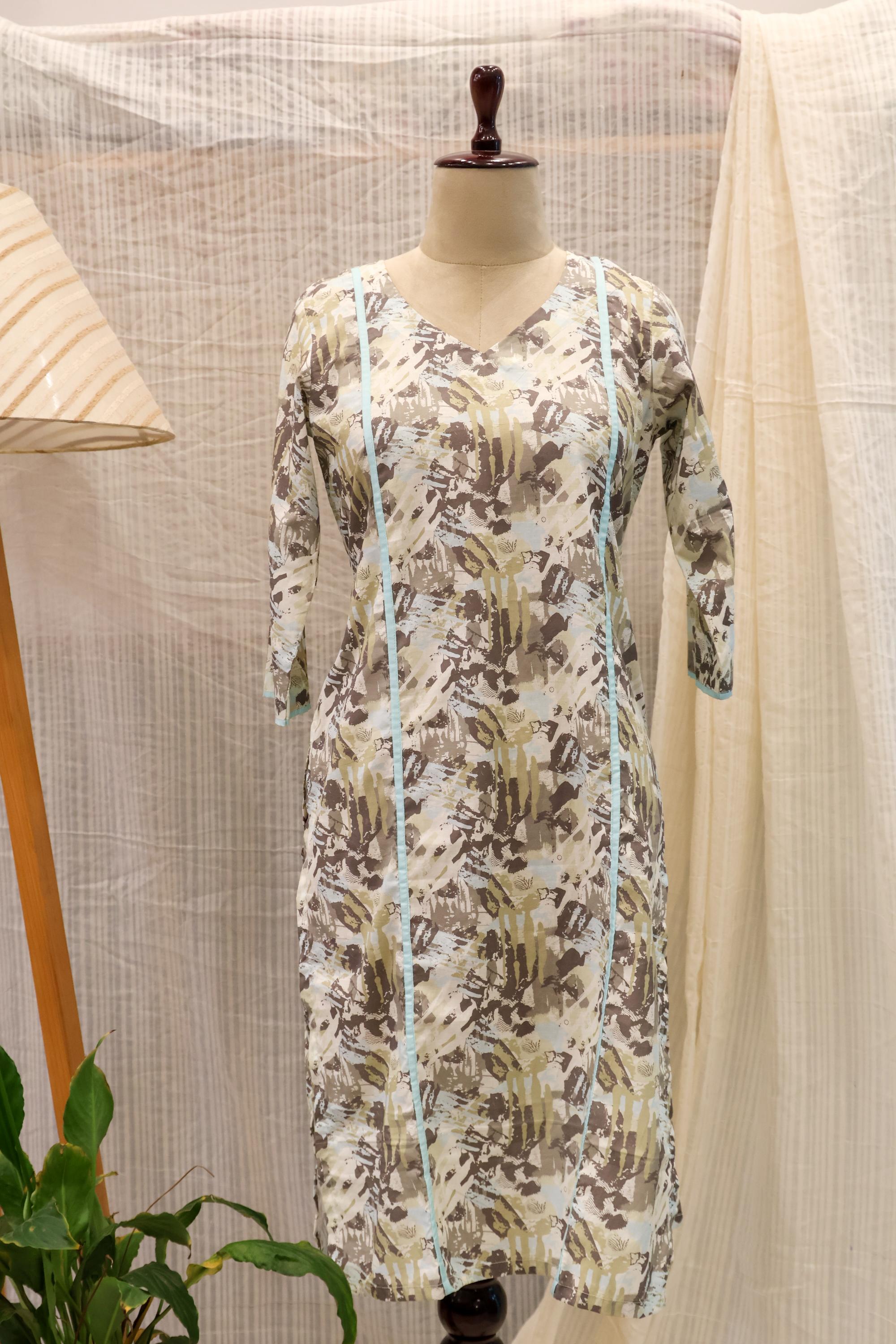 Cotton Ready-to-Wear Kurta - Elegant Ethnic Design RMK-79