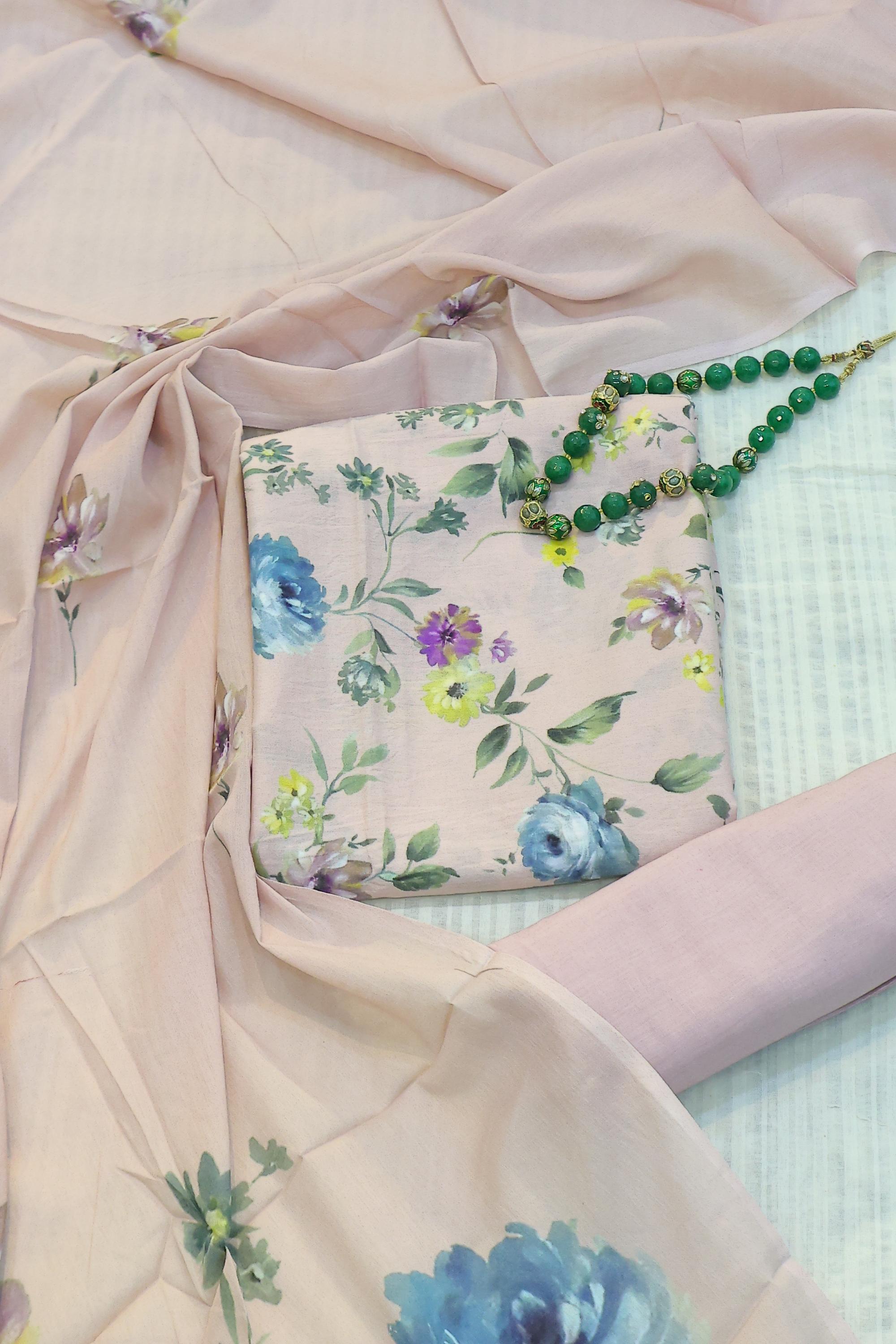Cotton 3 Piece Unstitched Set -78