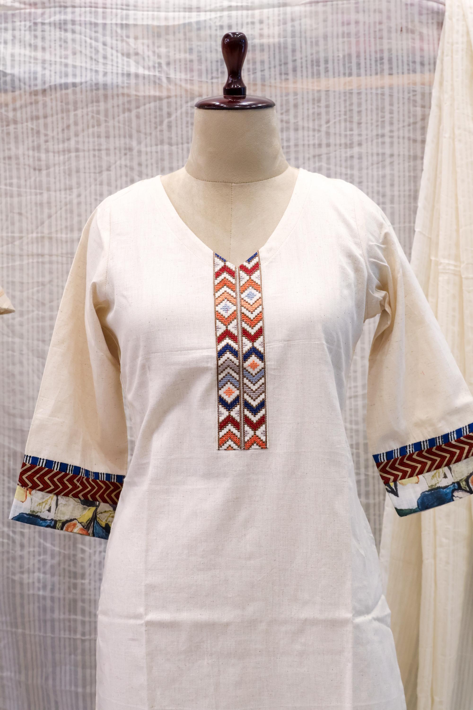 Classic  Cotton Kurti Ready-to-Wear – Elegant Ethnic Design RMK 26001