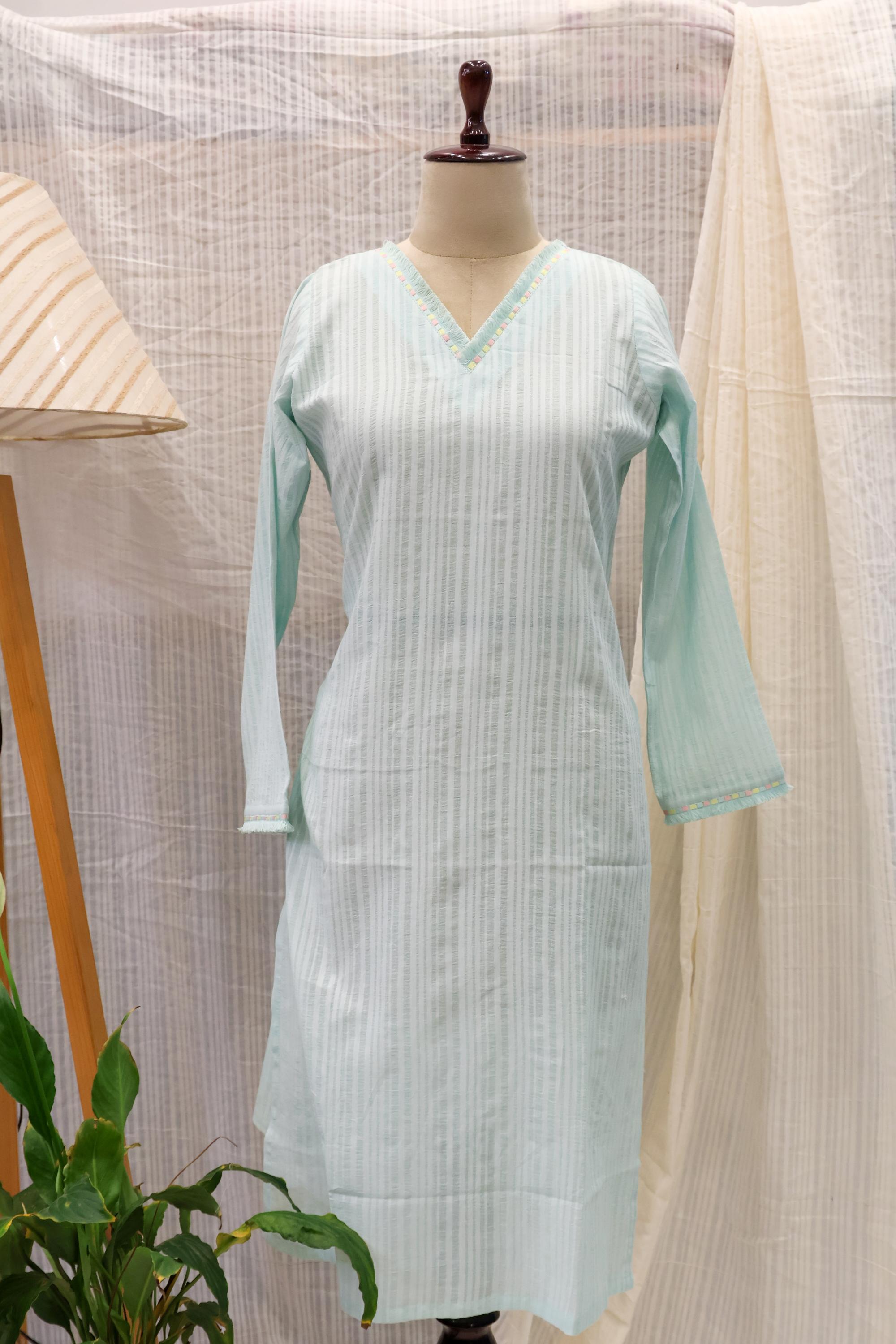 Cotton Ready-to-Wear Kurta - Elegant Ethnic Design RMK-26-017