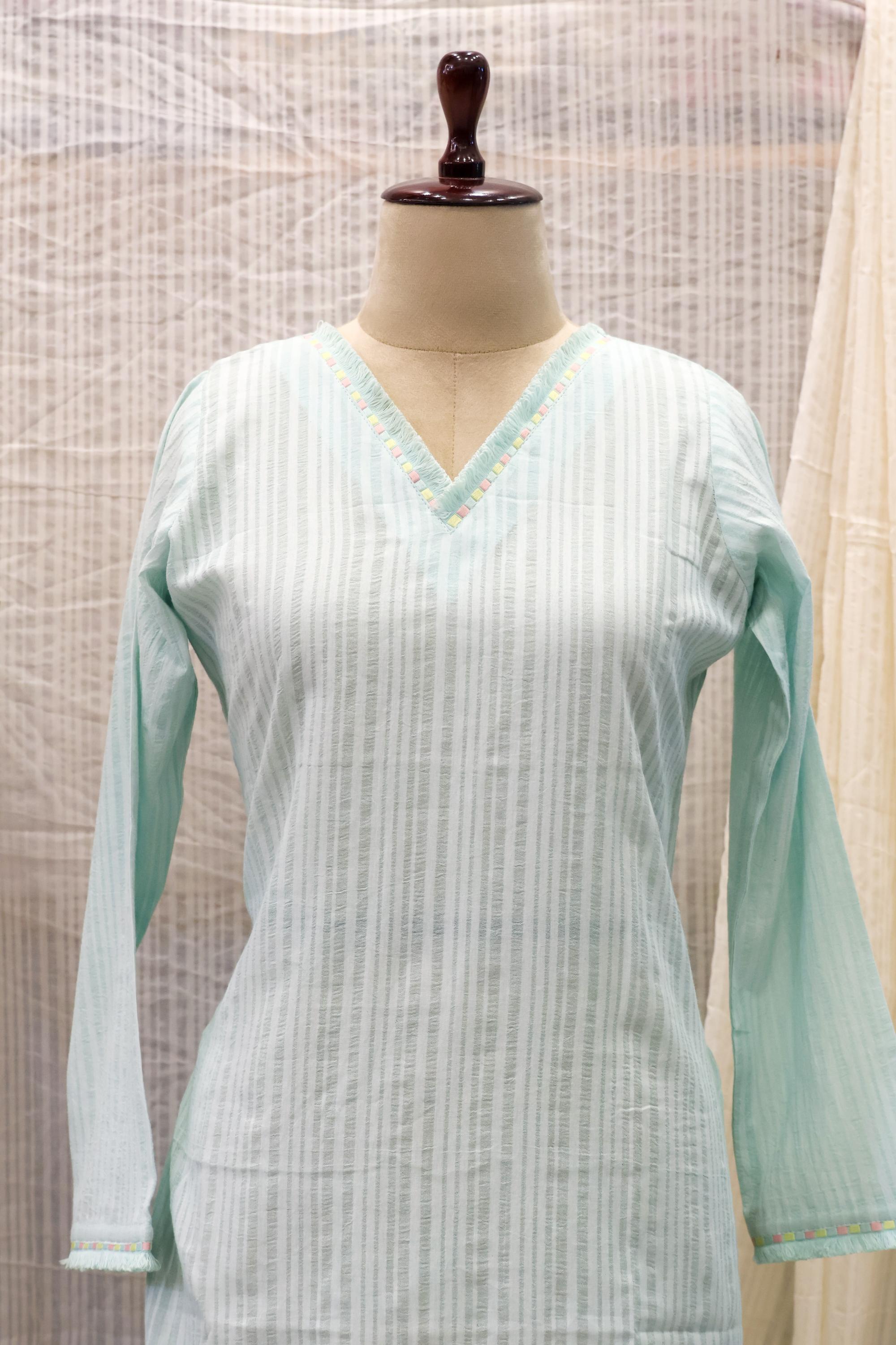 Cotton Ready-to-Wear Kurta - Elegant Ethnic Design RMK-26-017