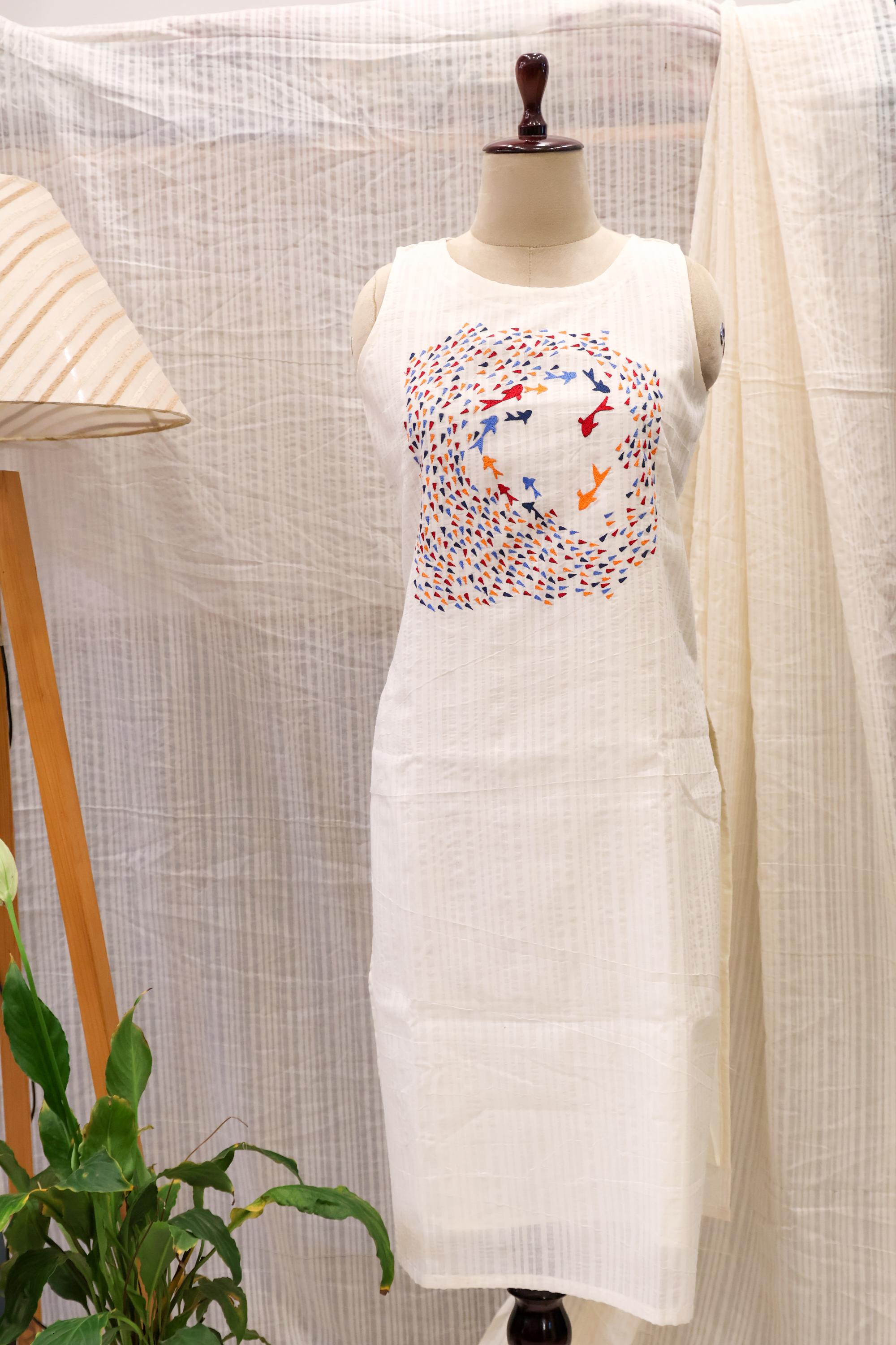 Cotton Ready-to-Wear Kurta - Elegant Ethnic Design RMK-205