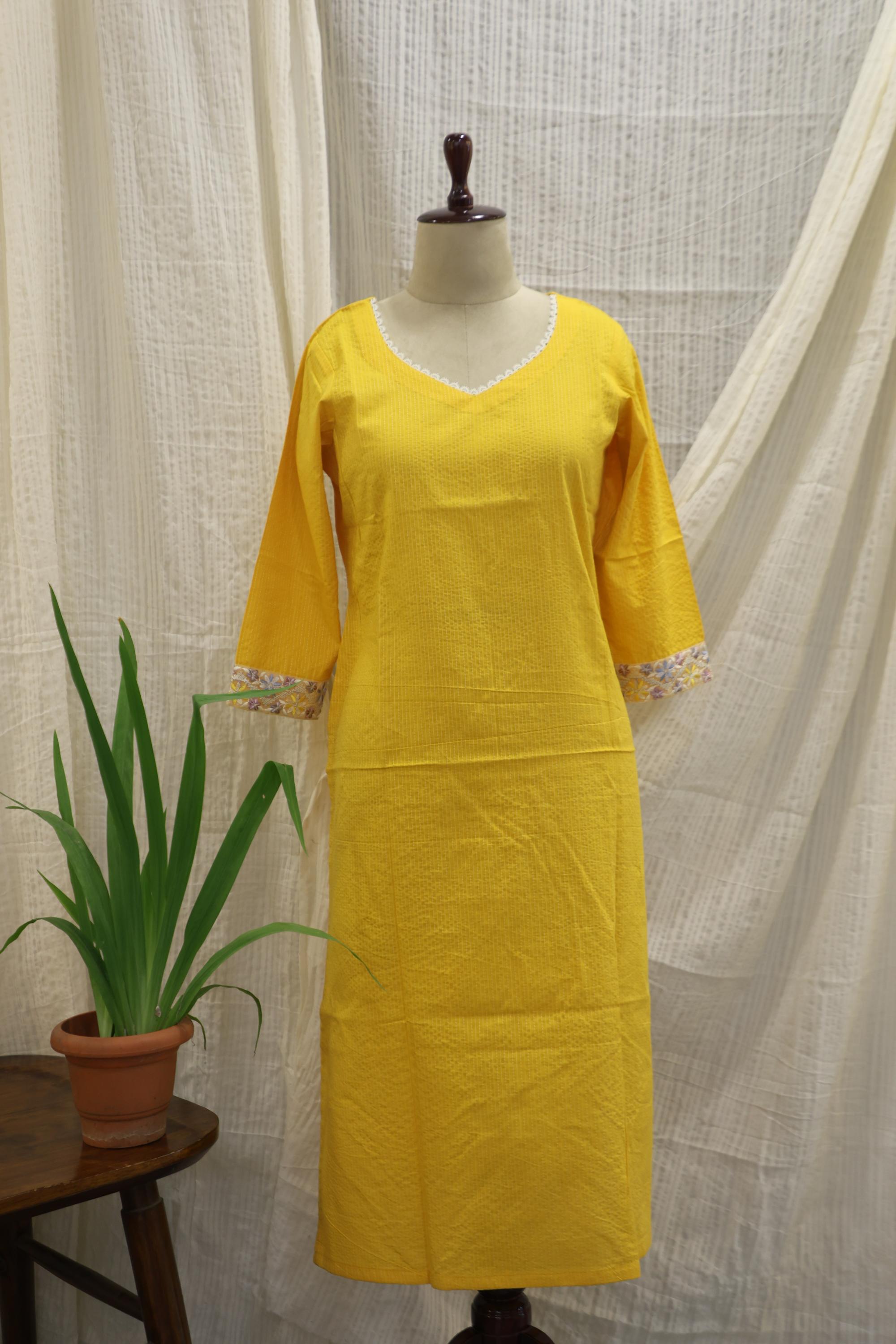 Cotton Ready-to-Wear Kurta - Elegant Ethnic Design RMK-001