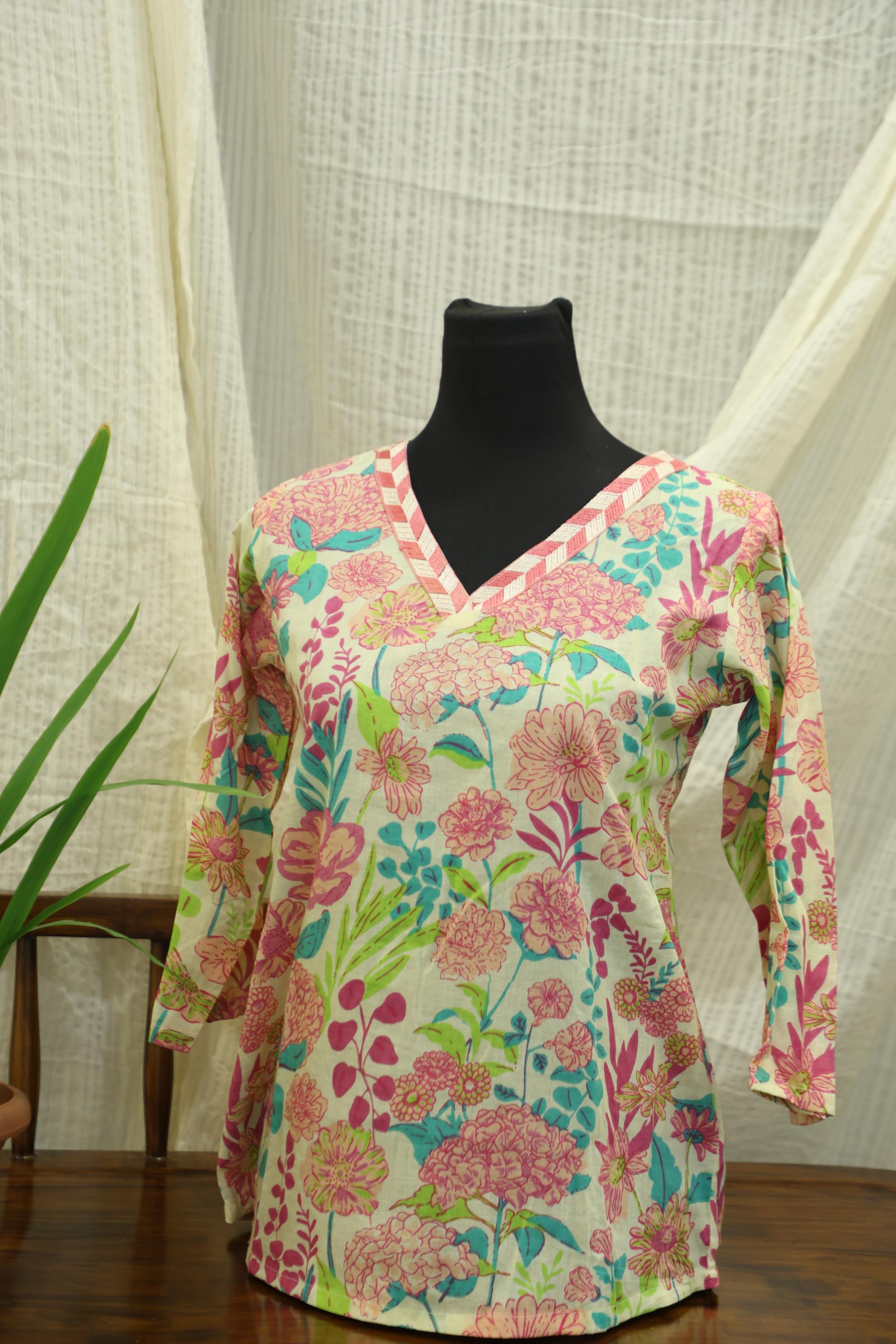 Cotton Ready-to-WearTunics - Elegant Design RMT-07