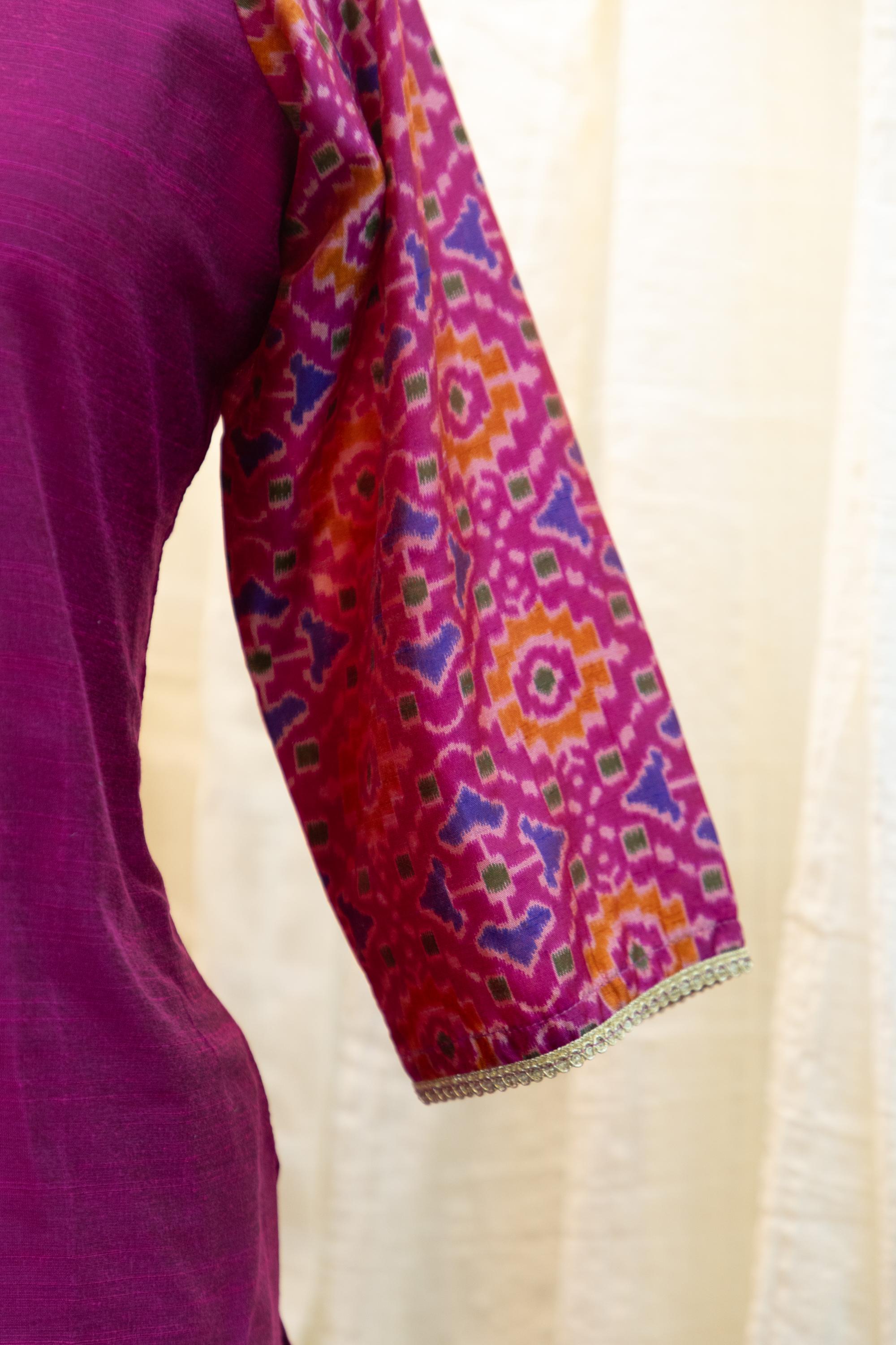 Cotton Silk Ready-to-Wear Kurta - Elegant Ethnic Design GAN-007