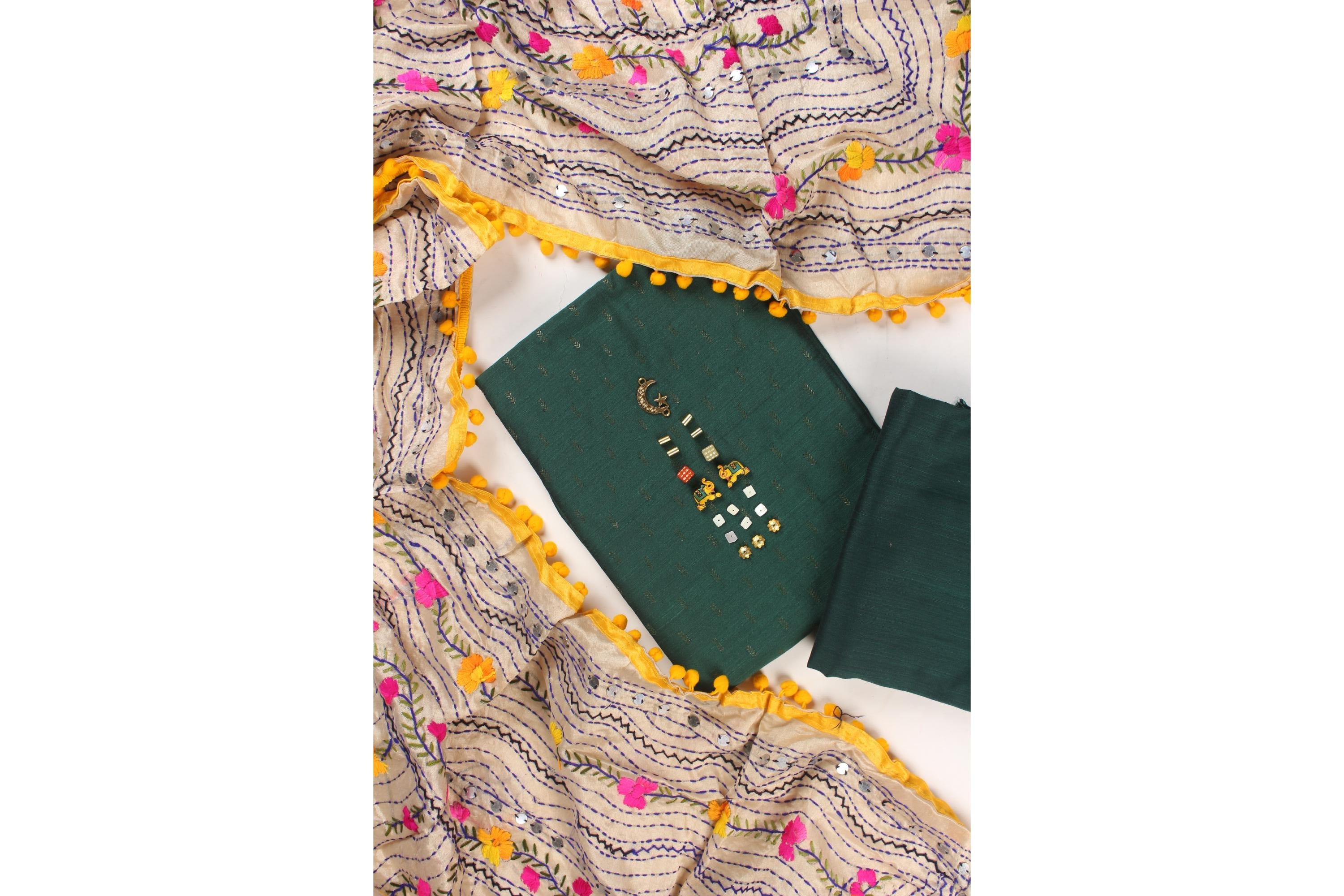 Phulkari Green