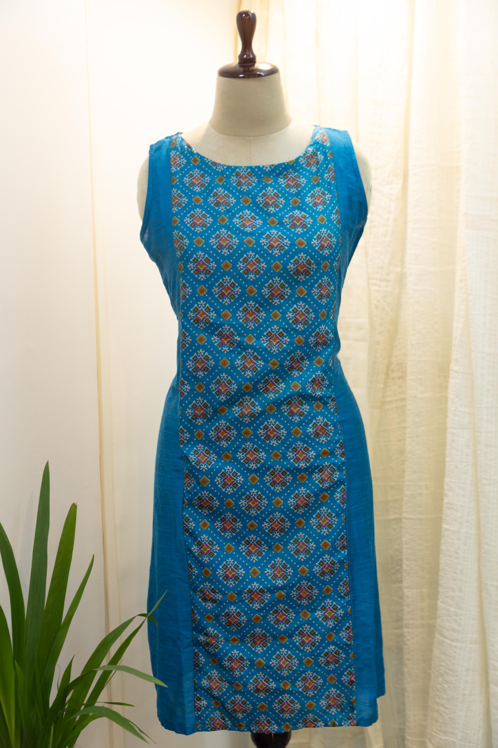 Cotton Silk Ready-to-Wear Kurta - Elegant Ethnic Design GAN-010