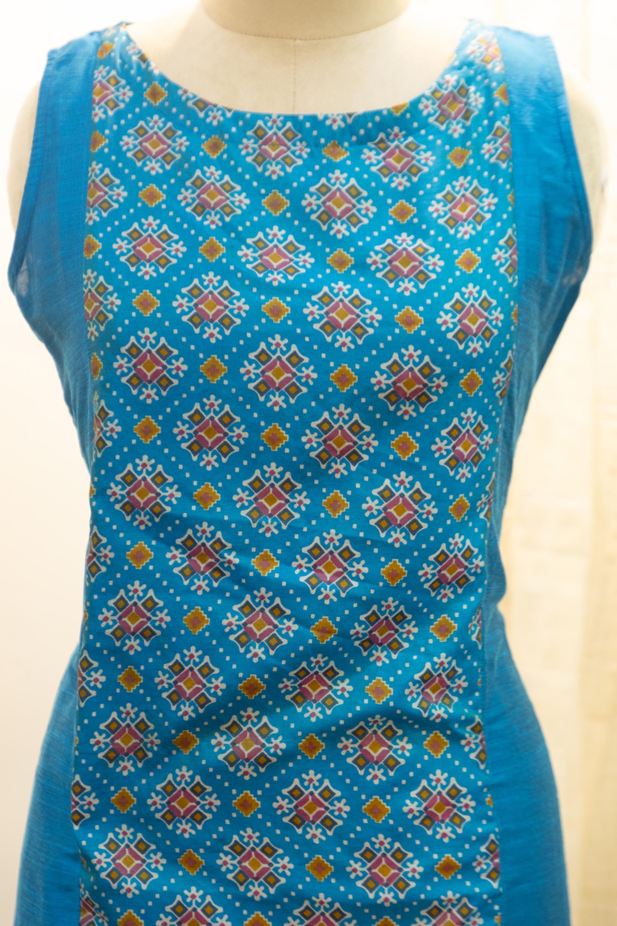 Cotton Silk Ready-to-Wear Kurta - Elegant Ethnic Design GAN-010