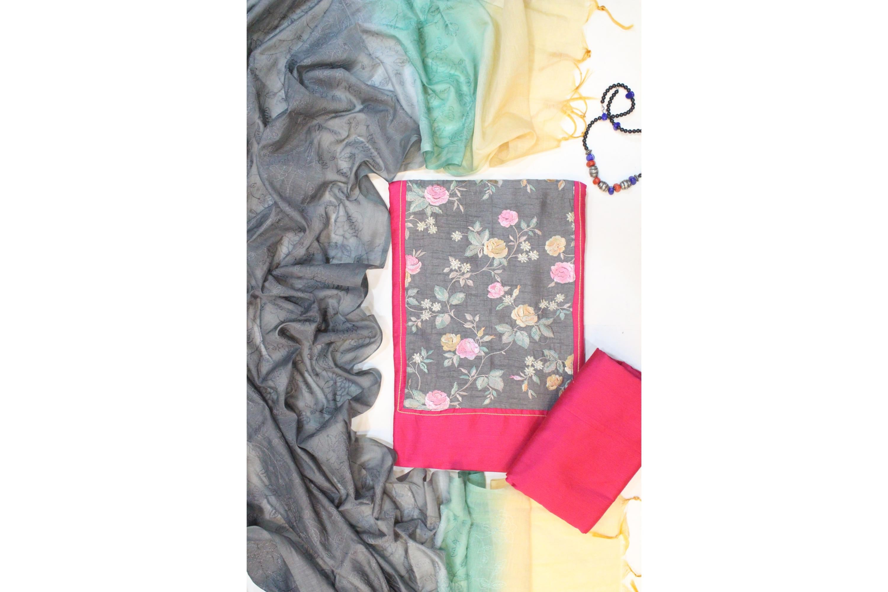 Cotton Silk With Mul CHanderi Set-3