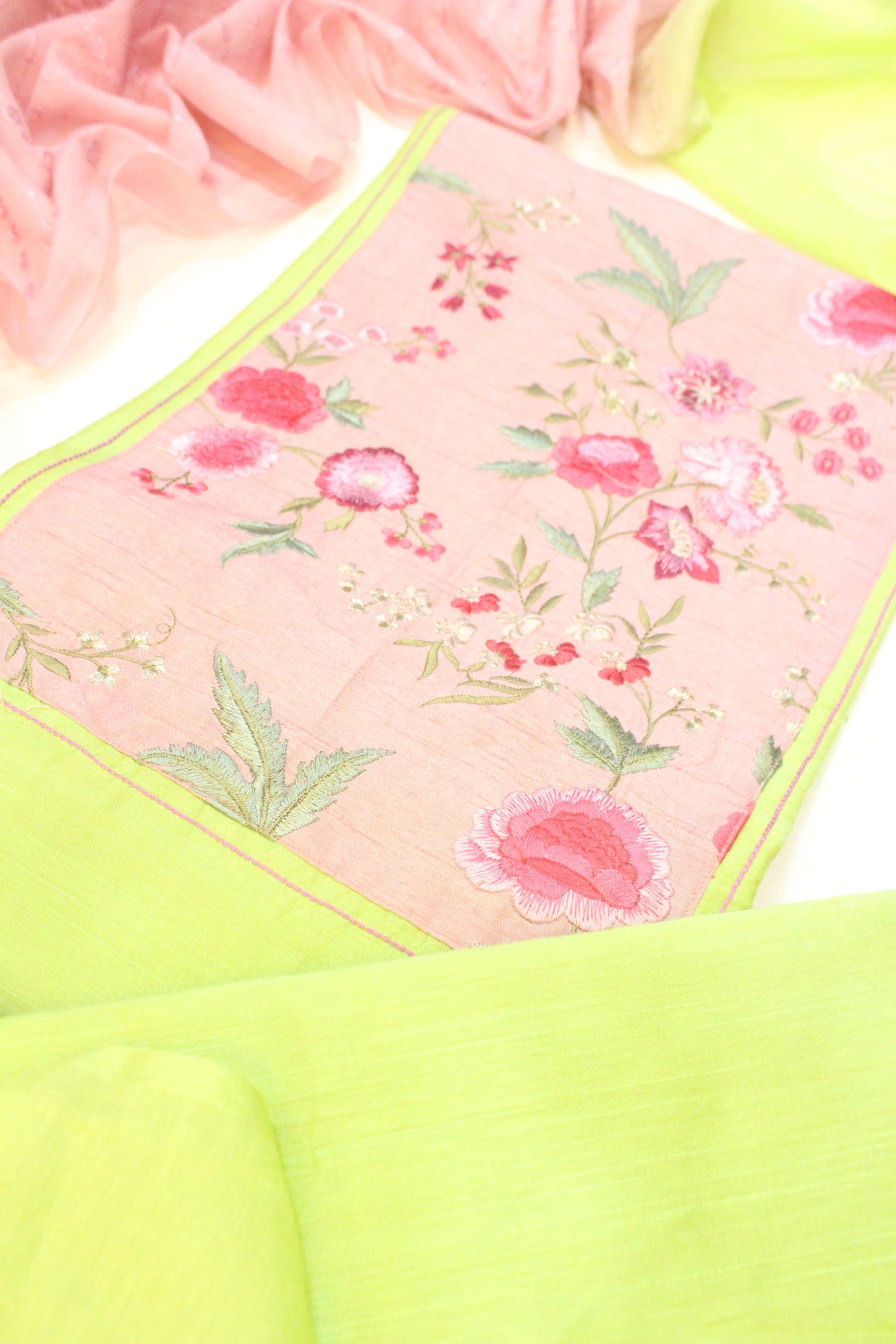 Cotton Silk With Mul CHanderi Set-2