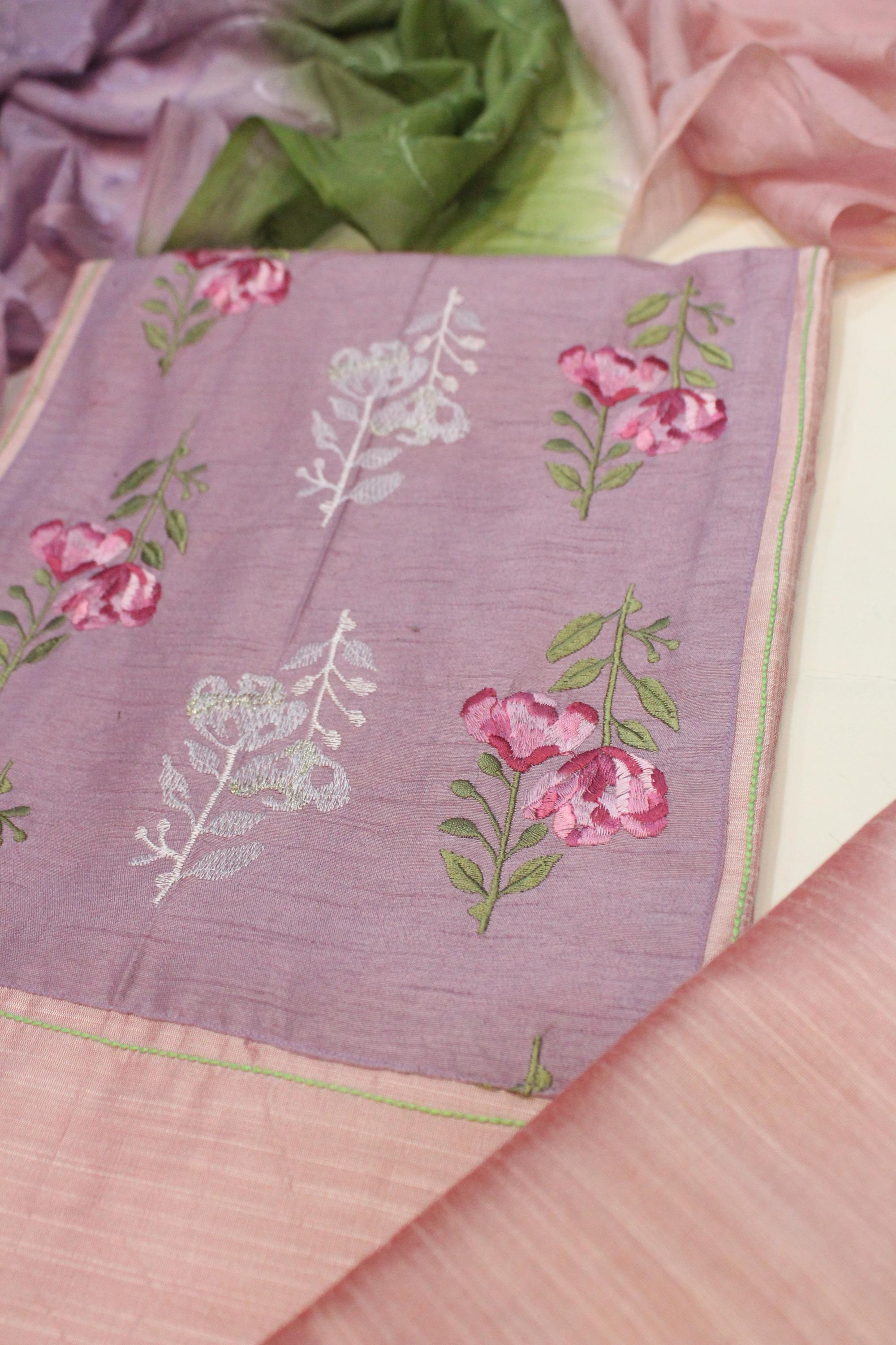 Cotton Silk With Mul CHanderi Set-1