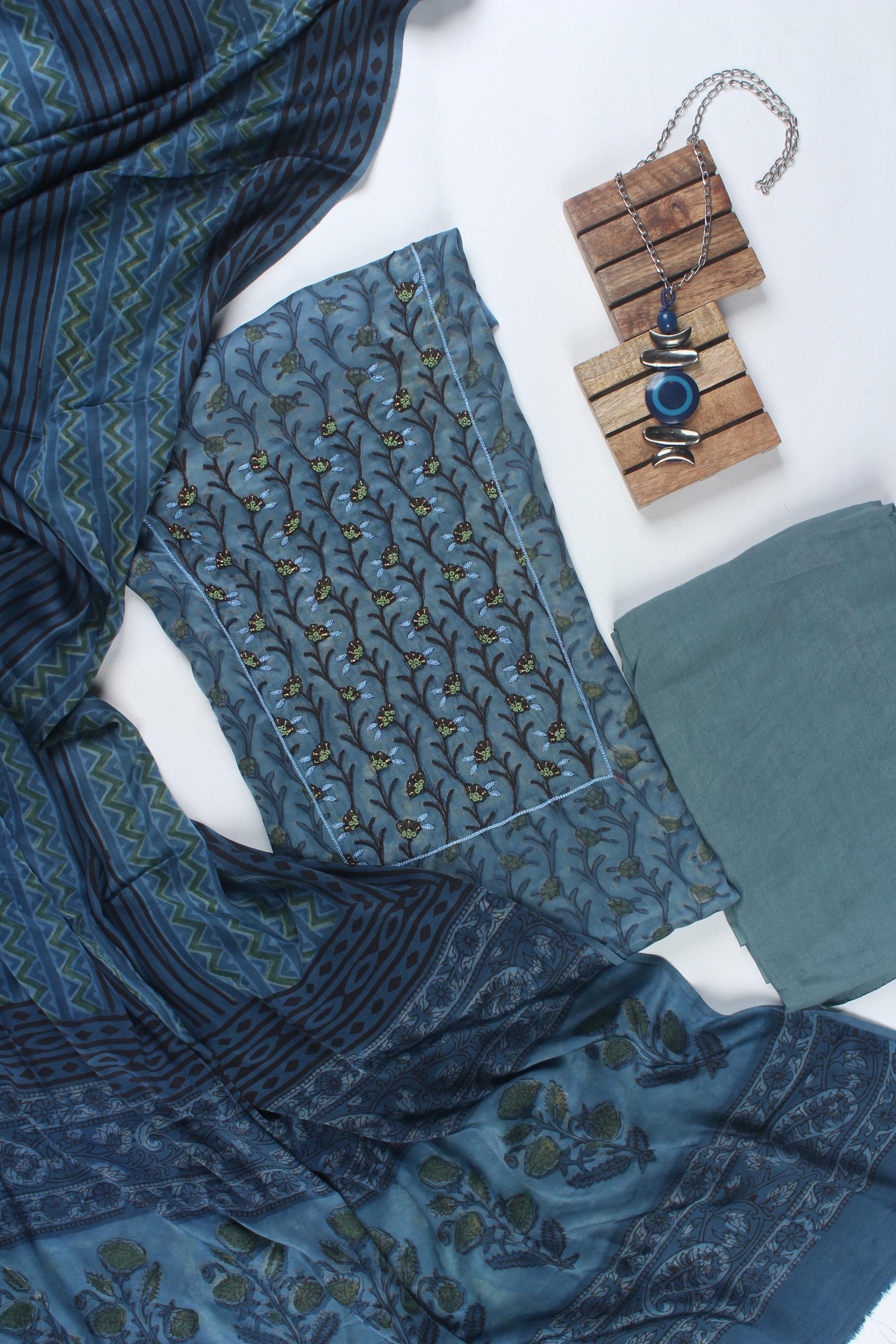 Embroidered Modal Set-1