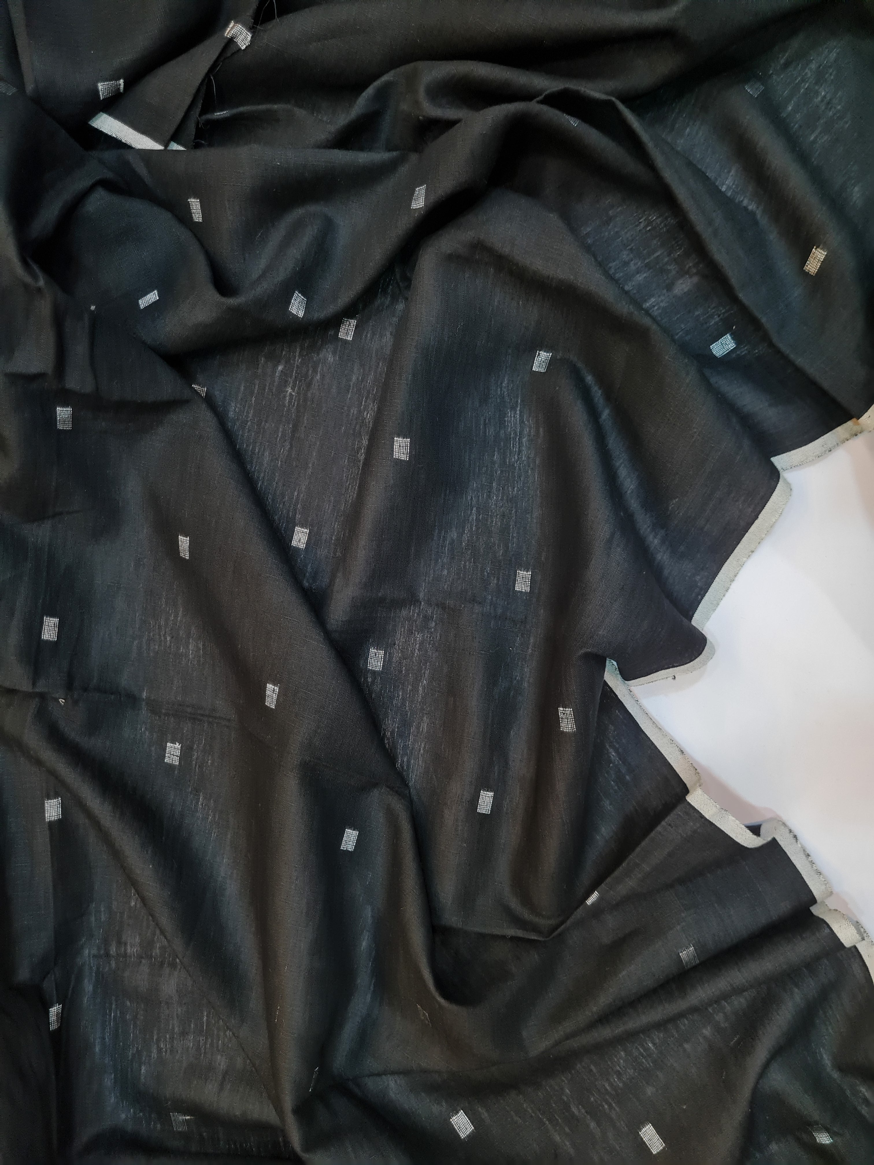 Pure Linen Unstitched Kurta Fabric - Traditional Ethnic Wear