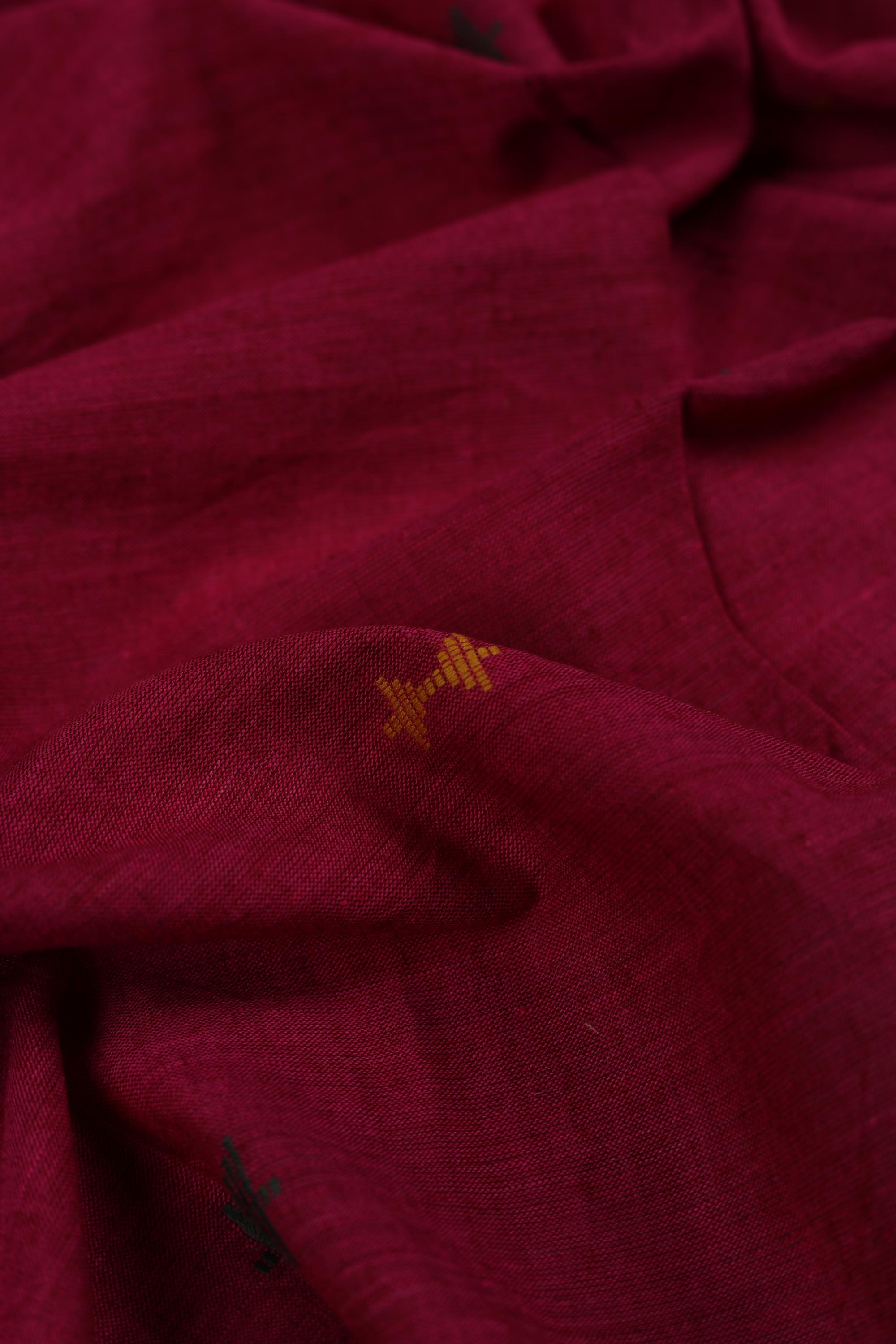 Handloom Cotton Unstitched Kurta Fabric - Traditional Ethnic Wear