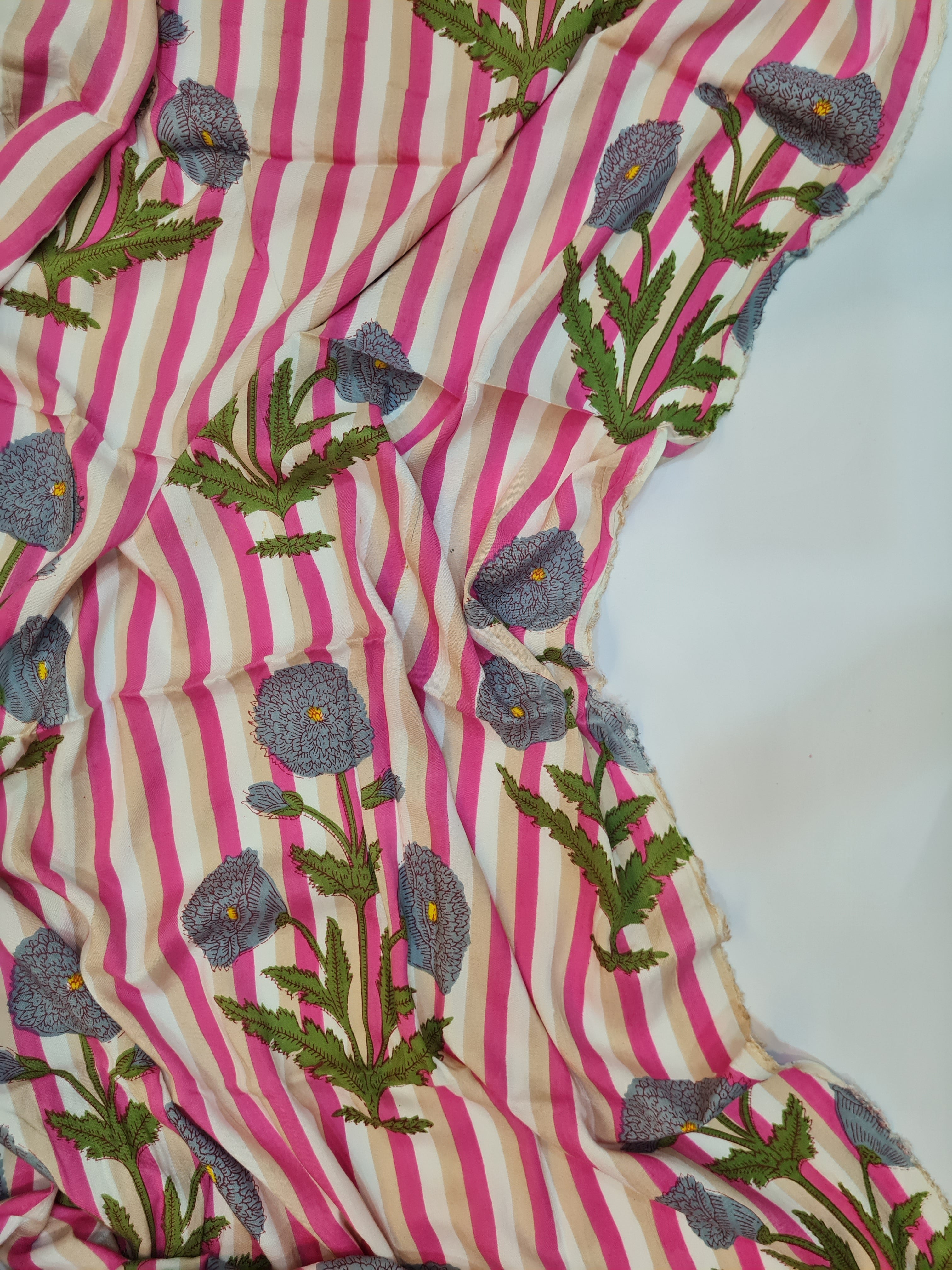 Printed Cotton Unstitched Kurta Fabric - Traditional Ethnic Wear