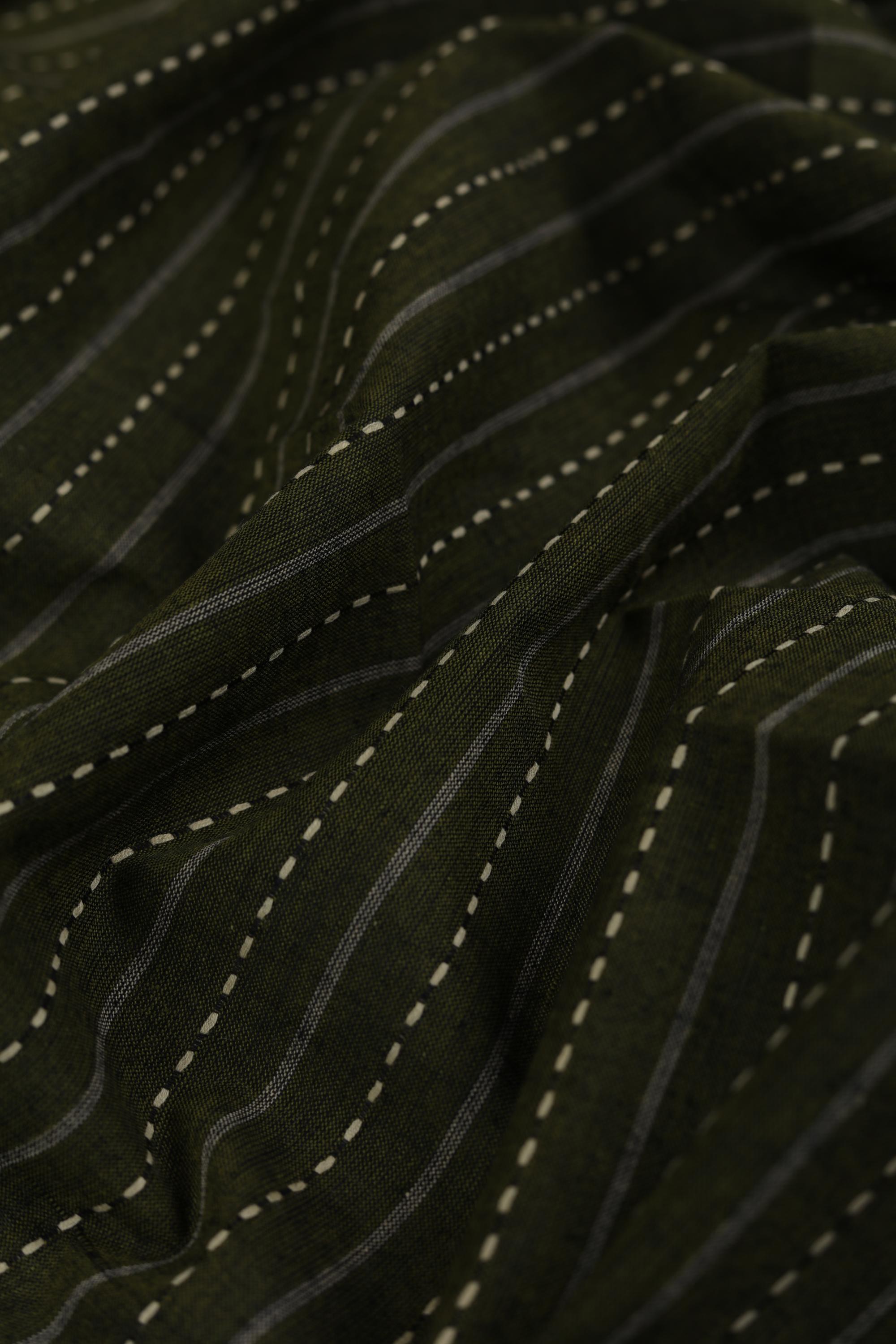 Pure Cotton Unstitched Kurta Fabric - Traditional Ethnic Wear
