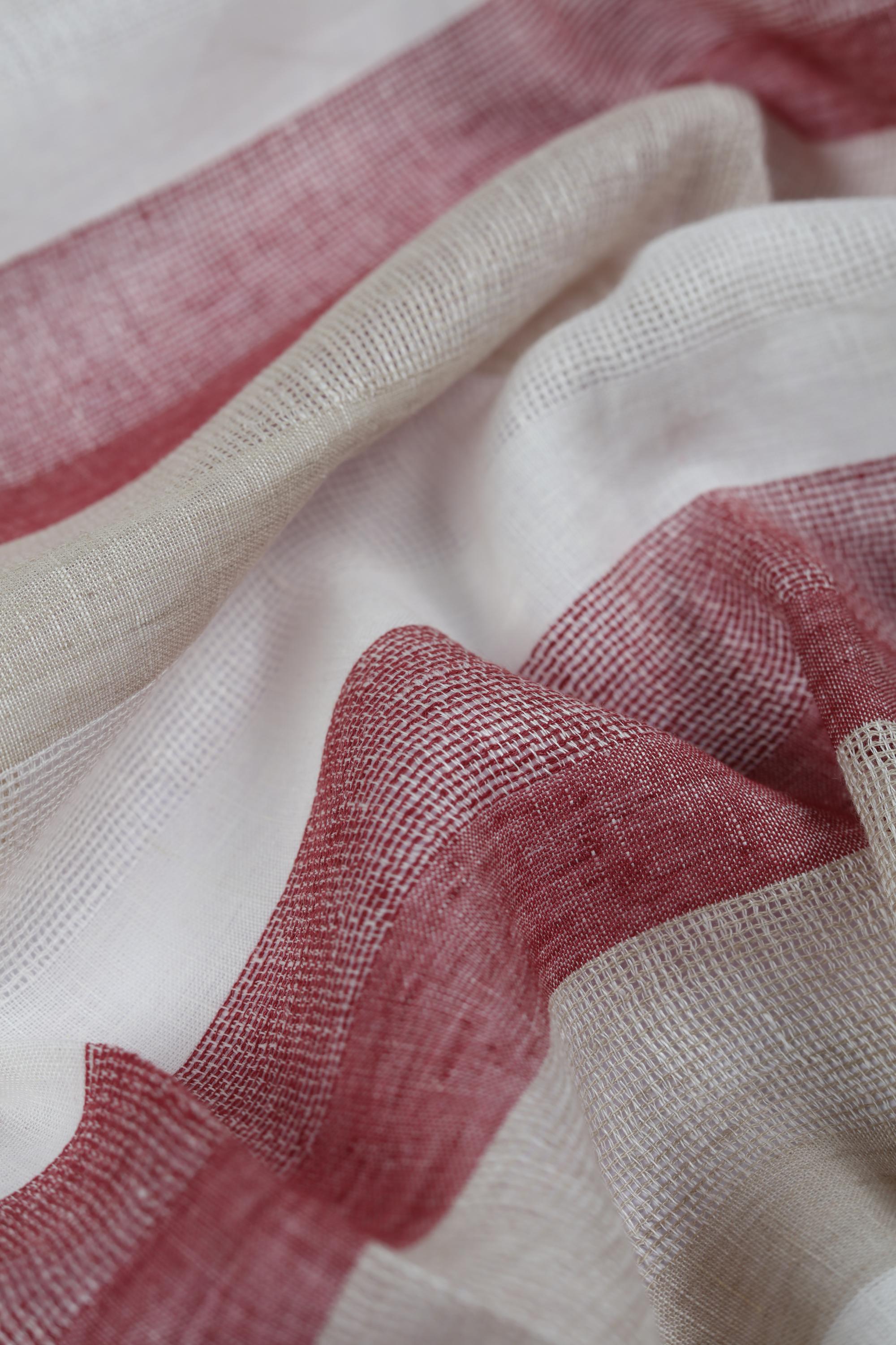 Pure Linen Unstitched Kurta Fabric - Traditional Ethnic Wear