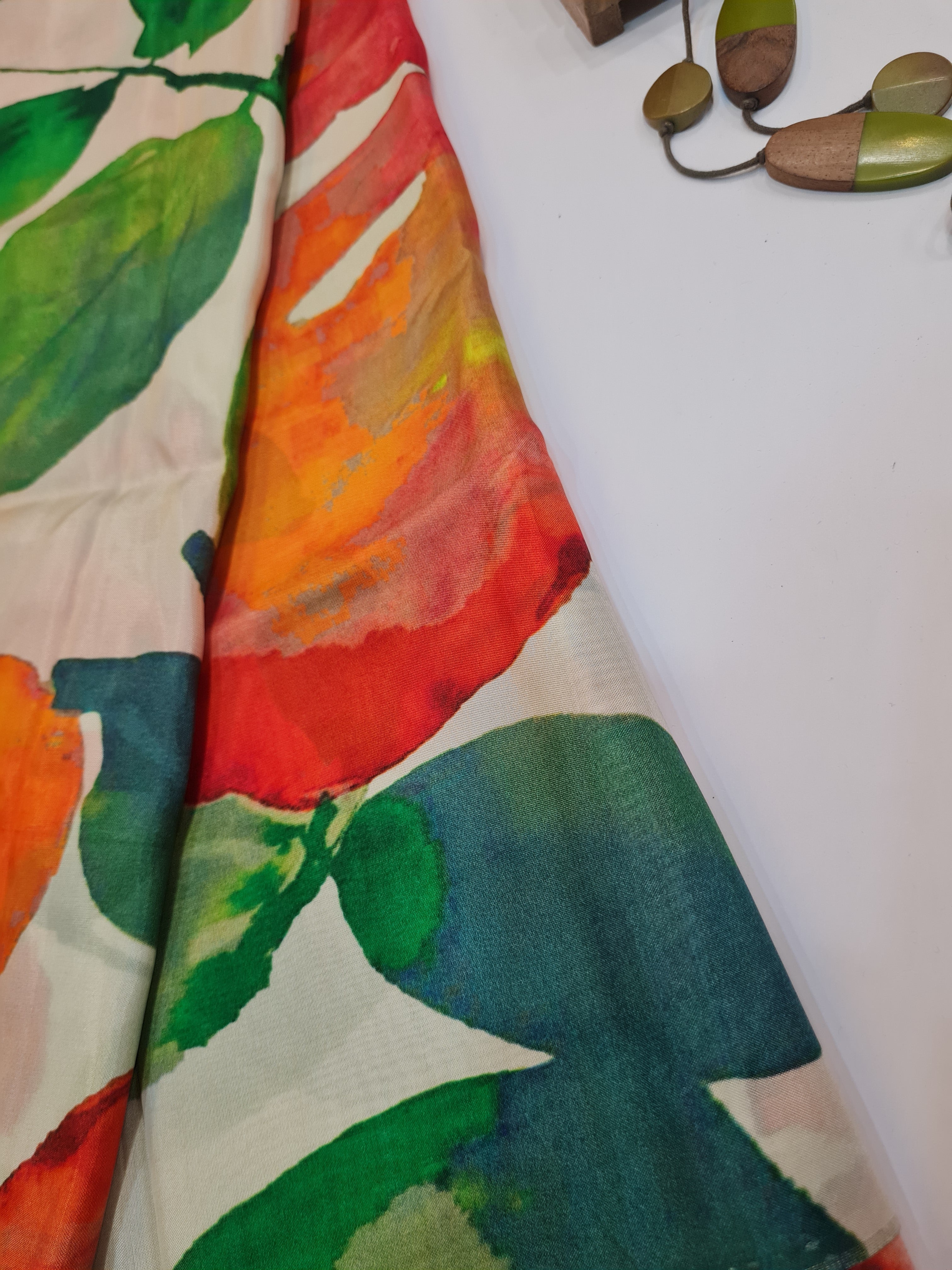 Digital Printed Modal Unstitched Kurta Fabric - Traditional Ethnic Wear