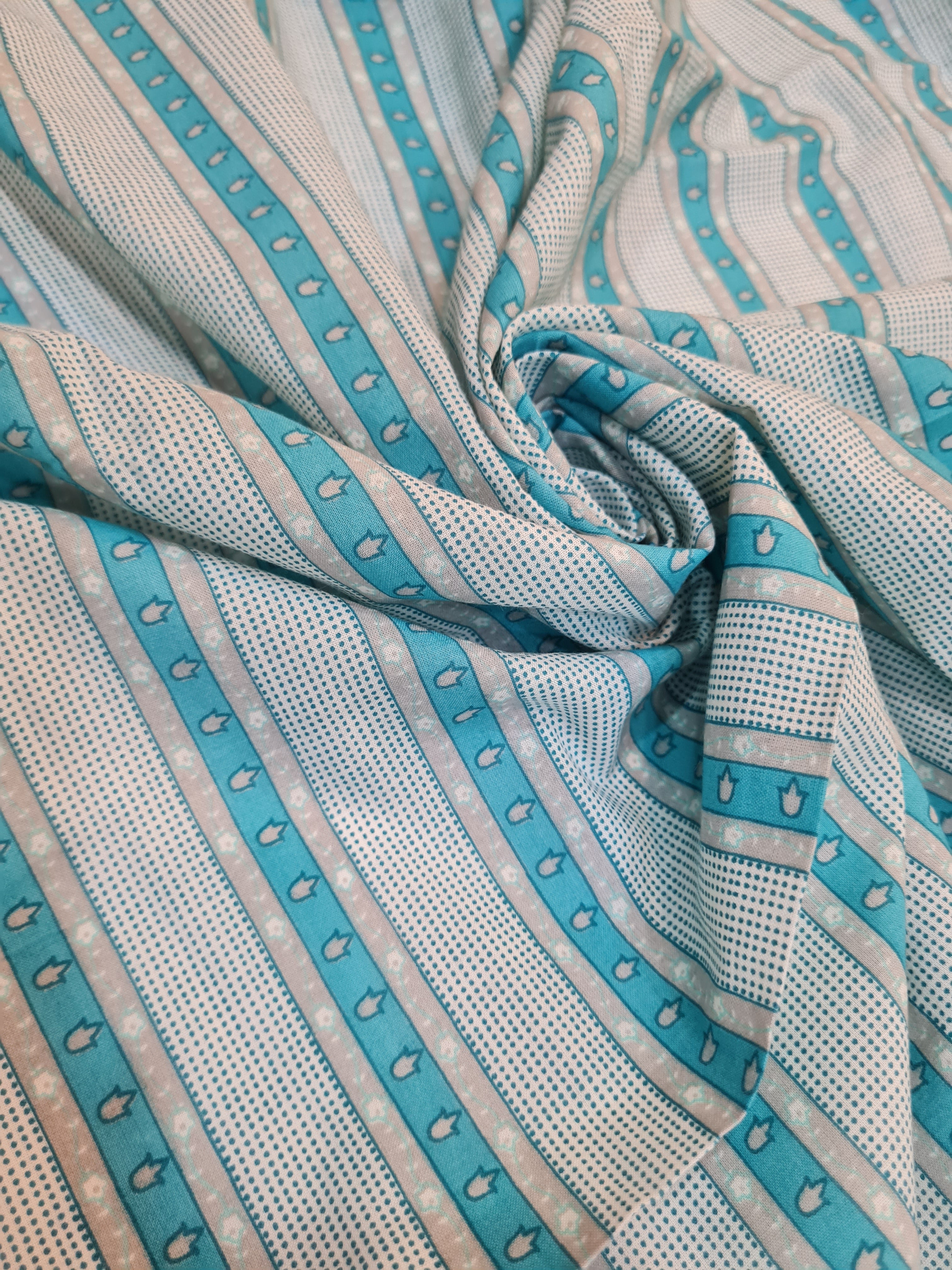 Printed Cotton Unstitched Kurta Fabric - Traditional Ethnic Wear