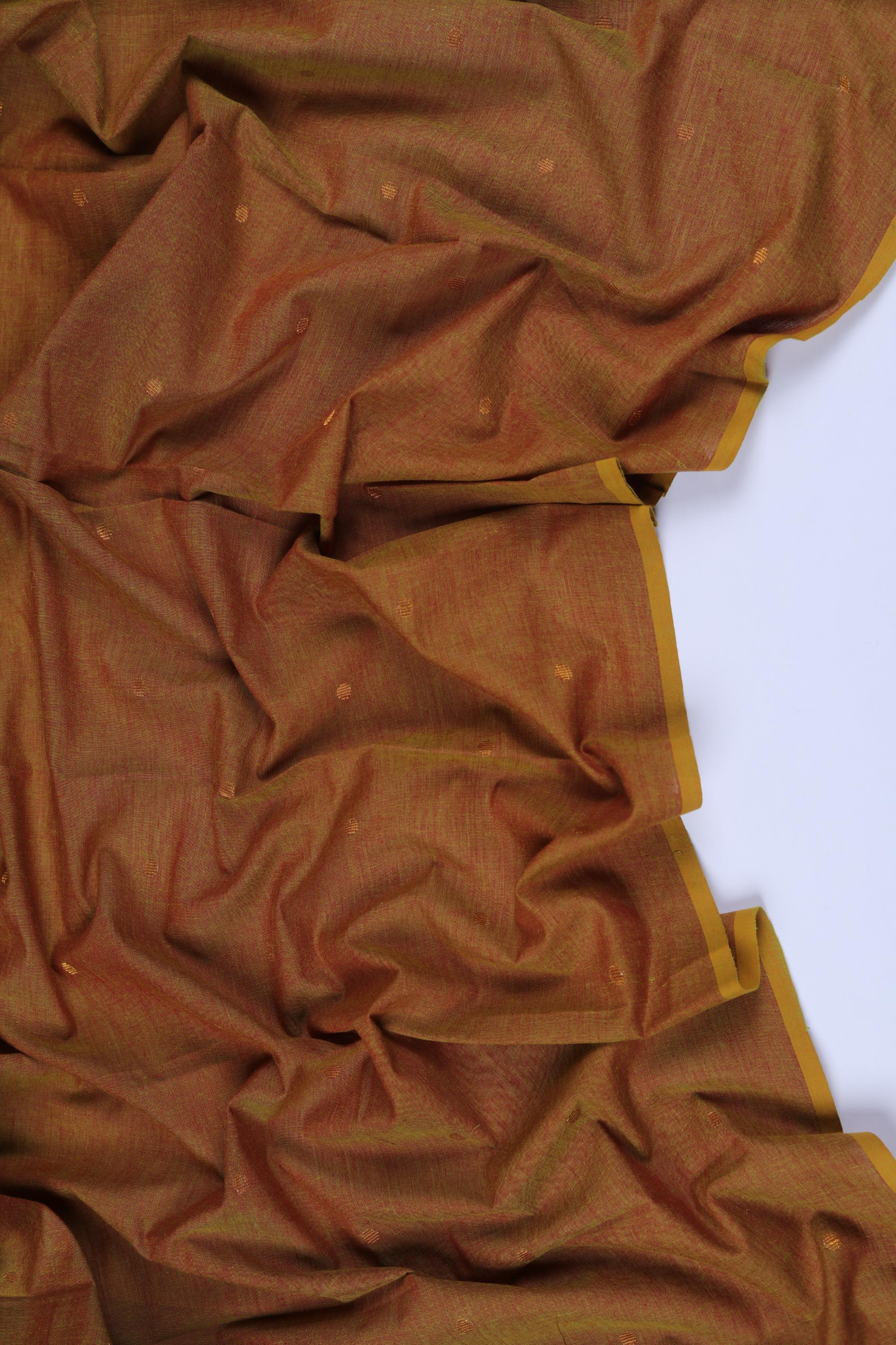 Handloom Cotton Unstitched Kurta Fabric - Traditional Ethnic Wear