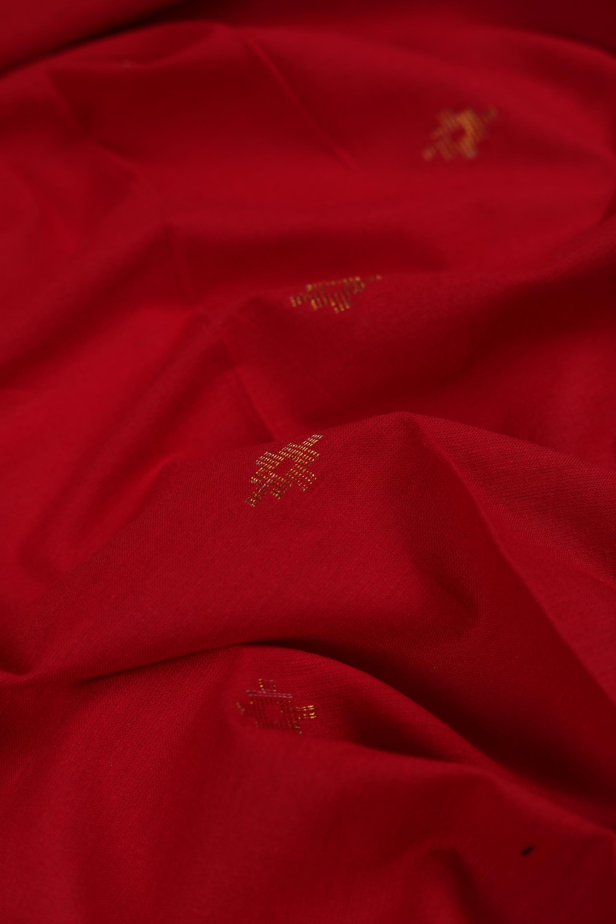 Handloom Cotton Unstitched Kurta Fabric - Traditional Ethnic Wear