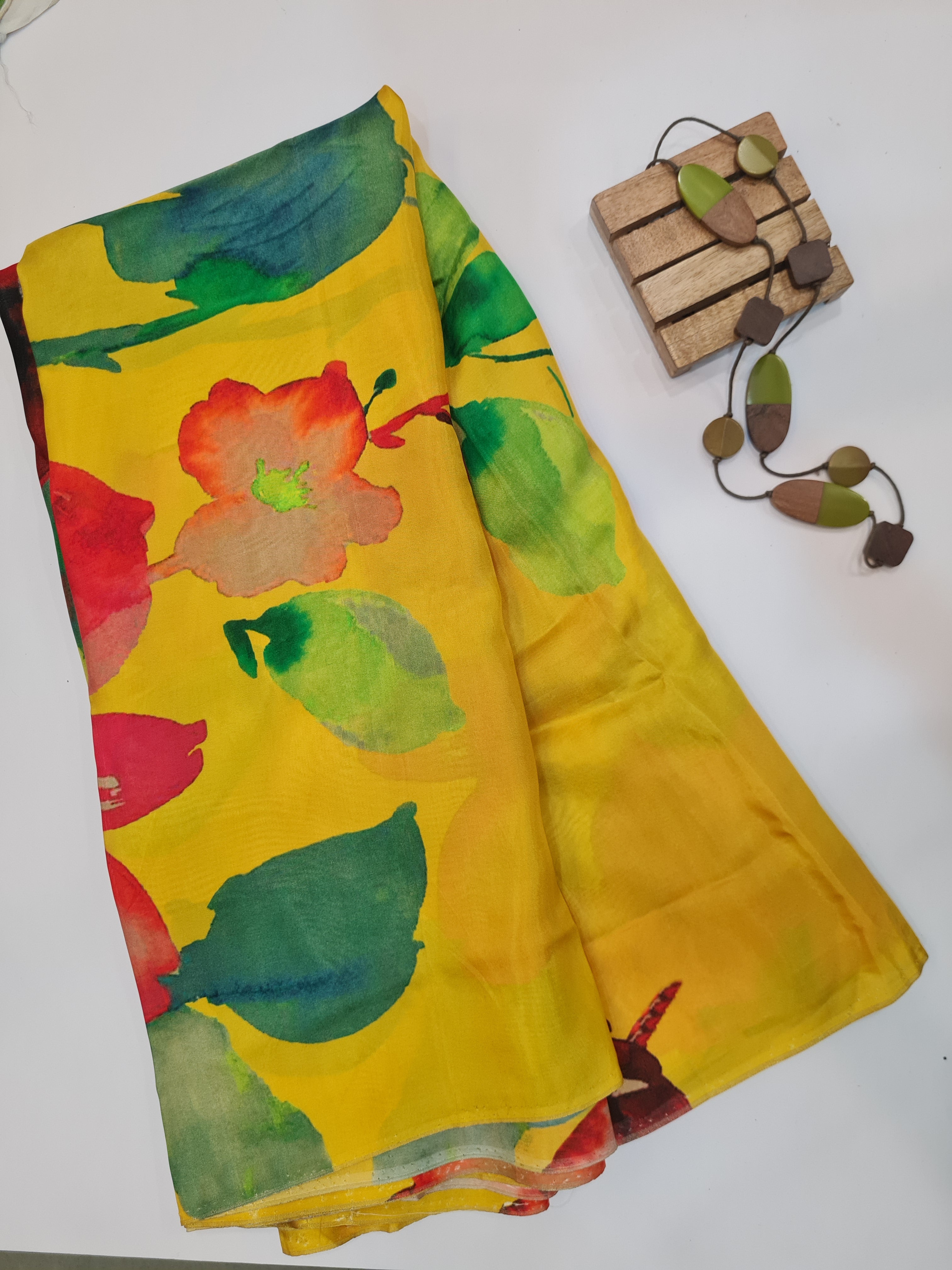Digital Printed Modal Unstitched Kurta Fabric - Traditional Ethnic Wear